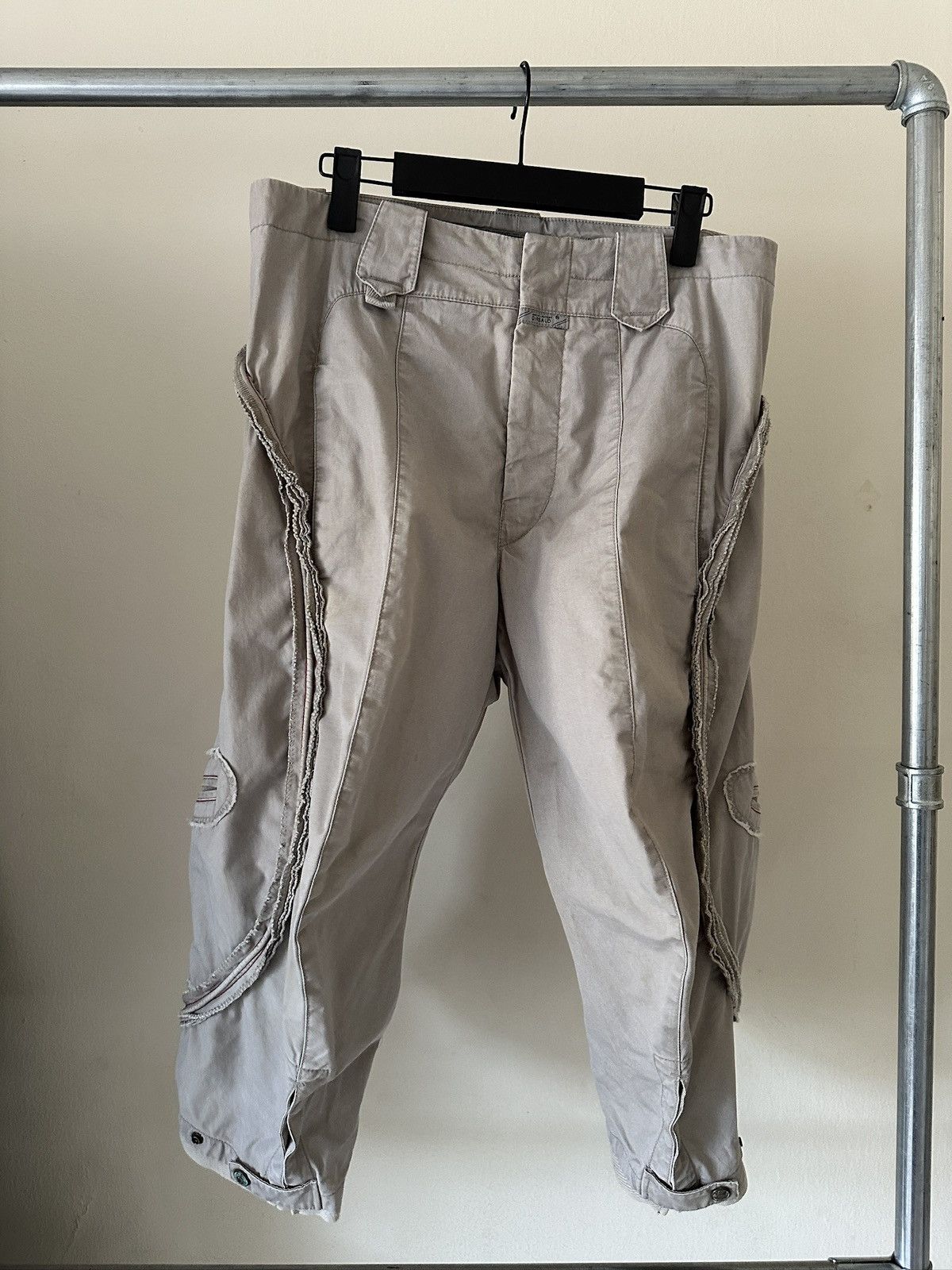 Marithe + Francois Girbaud 2000s Marithe Francois Girbaud Piping Cargo Pant Size US 30 / EU 46 - 2 Thumbnail