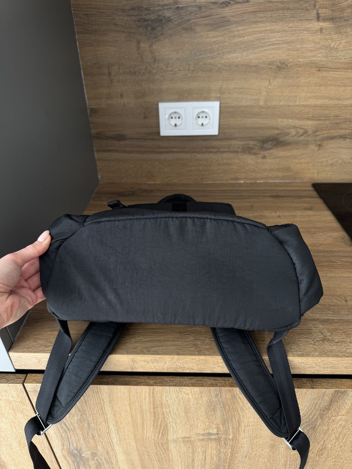 AMI AMI Alexandre Mattiussi Black Ami de Cœur Repellent Backpack Size ONE SIZE - 6 Thumbnail