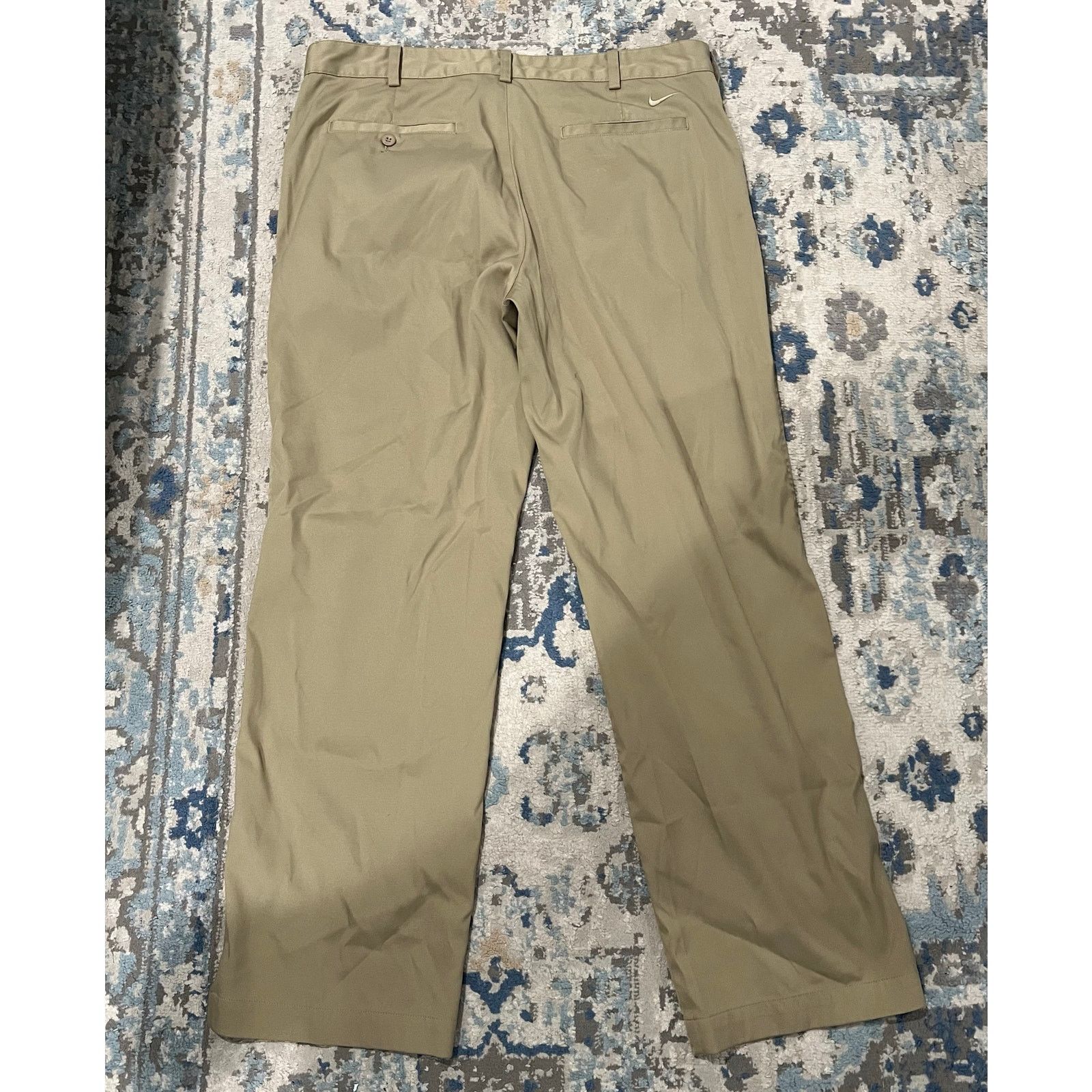 Nike Nike Golf Dri-FIT Pants 36x30 Khaki Flat Front Lightweight Size US 36 / EU 52 - 3 Thumbnail
