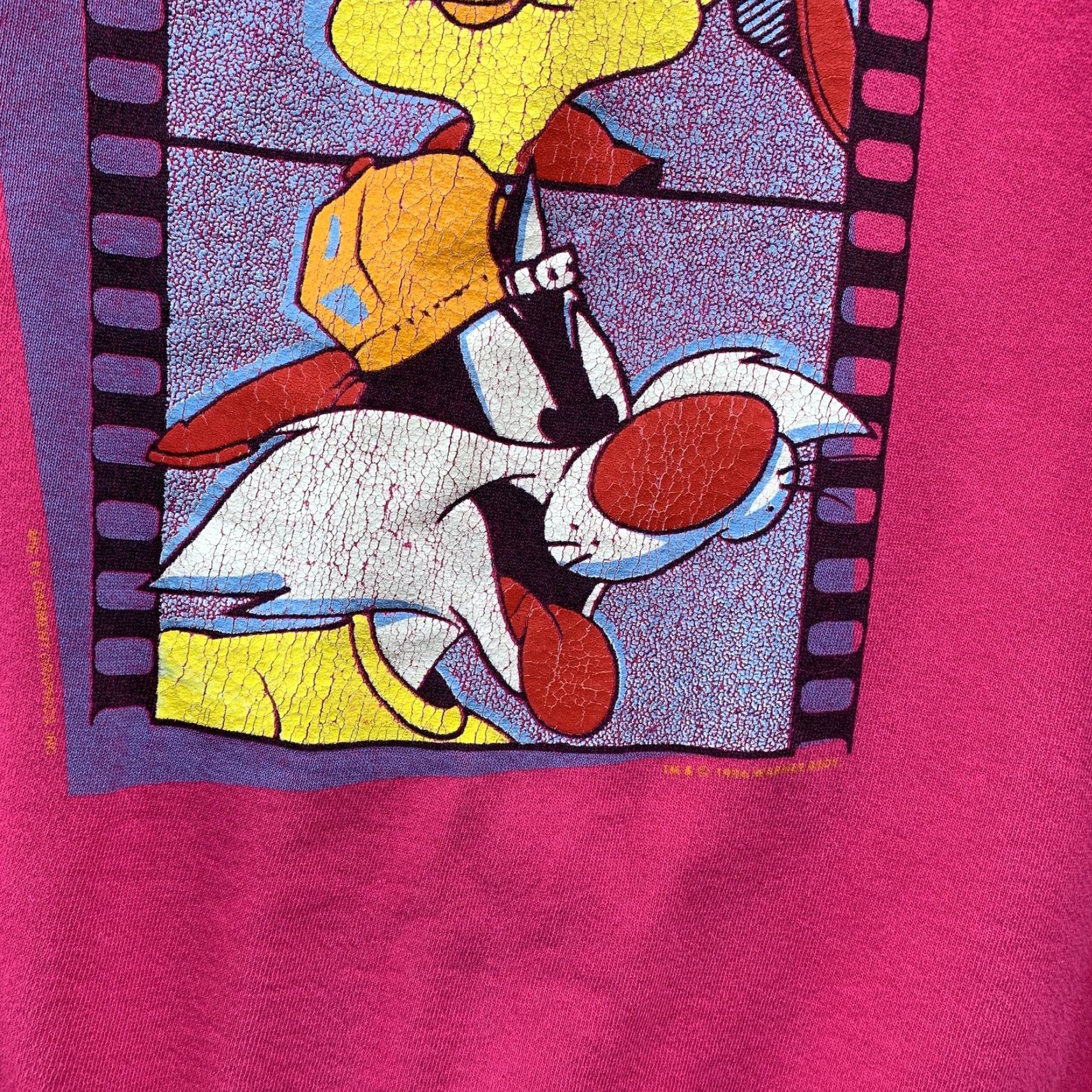 Pinko VINTAGE Santee Sweatshirt Shirt Mens XL Pink Tweety Cartoon 90s Pullover USA Cartoon 90s Mens XL Pink Tweety Bird Santee Sweatshirt Size US XL / EU 56 / 4 - 7 Thumbnail