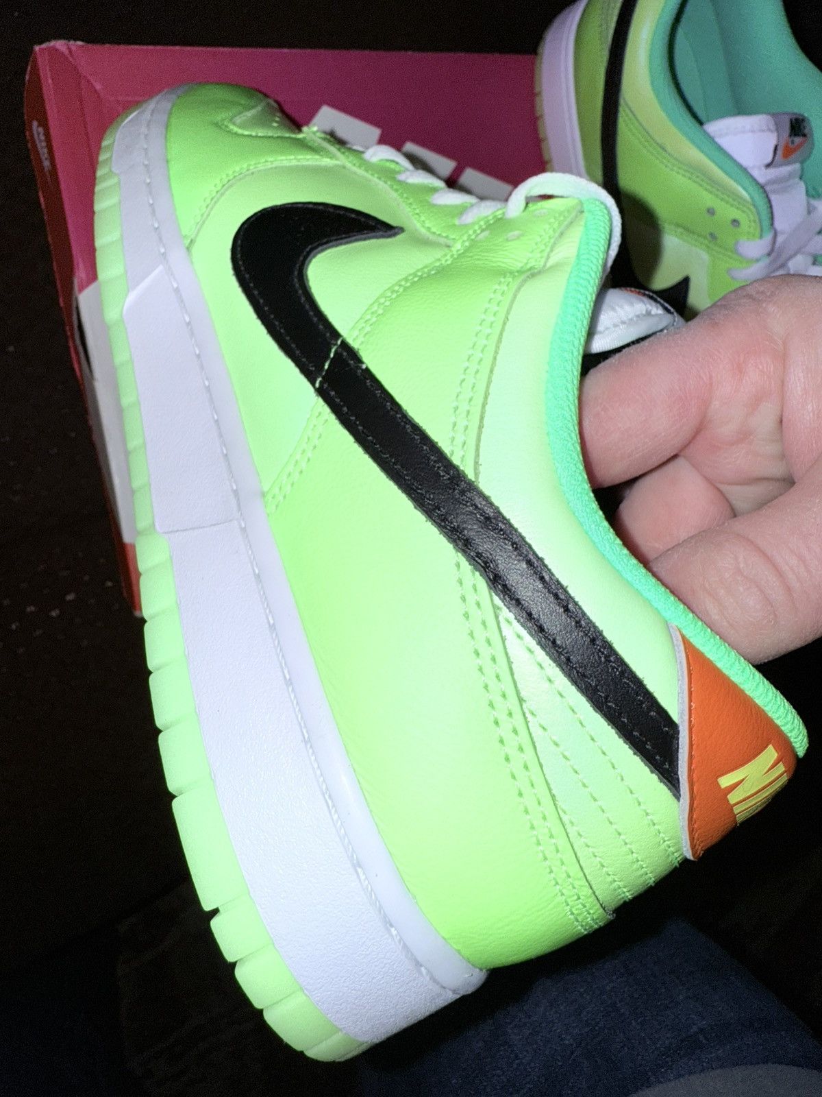 Nike Nike Dunk Low SE “Splash Volt” NEW w/ Box! glow-in-the-dark! Size US 12.5 / EU 45-46 - 22 Thumbnail