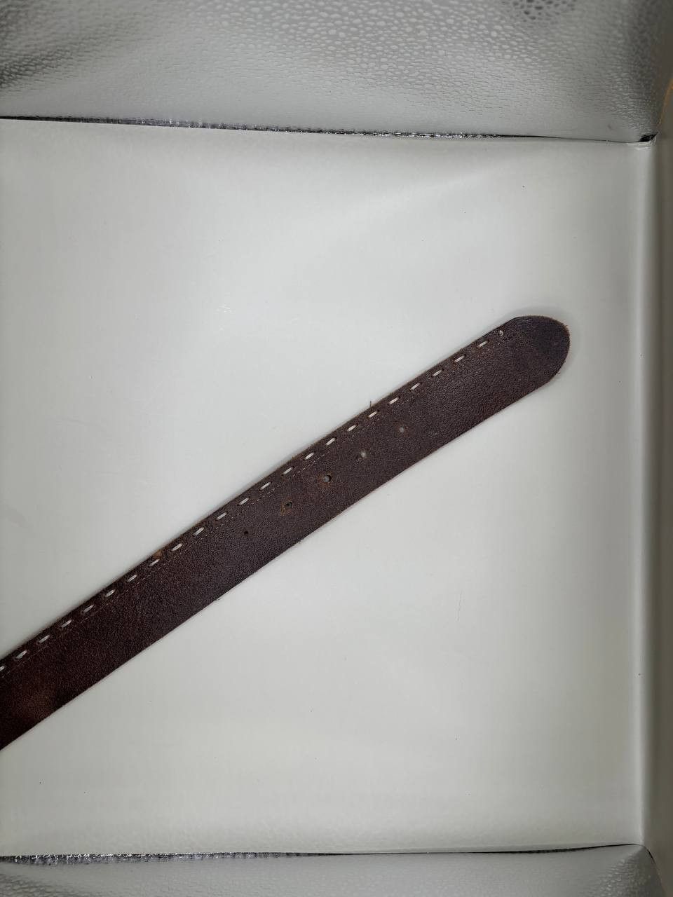 NAVYBOOT Navyboot Swiss Made Genuine Leather Belt - Brown Size ONE SIZE - 6 Thumbnail