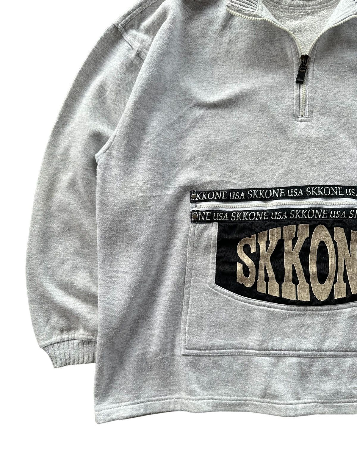 Vintage Rare Vintage Skkone Sweatshirt Half Zipper Vintage Size US XXL / EU 58 / 5 - 5 Thumbnail
