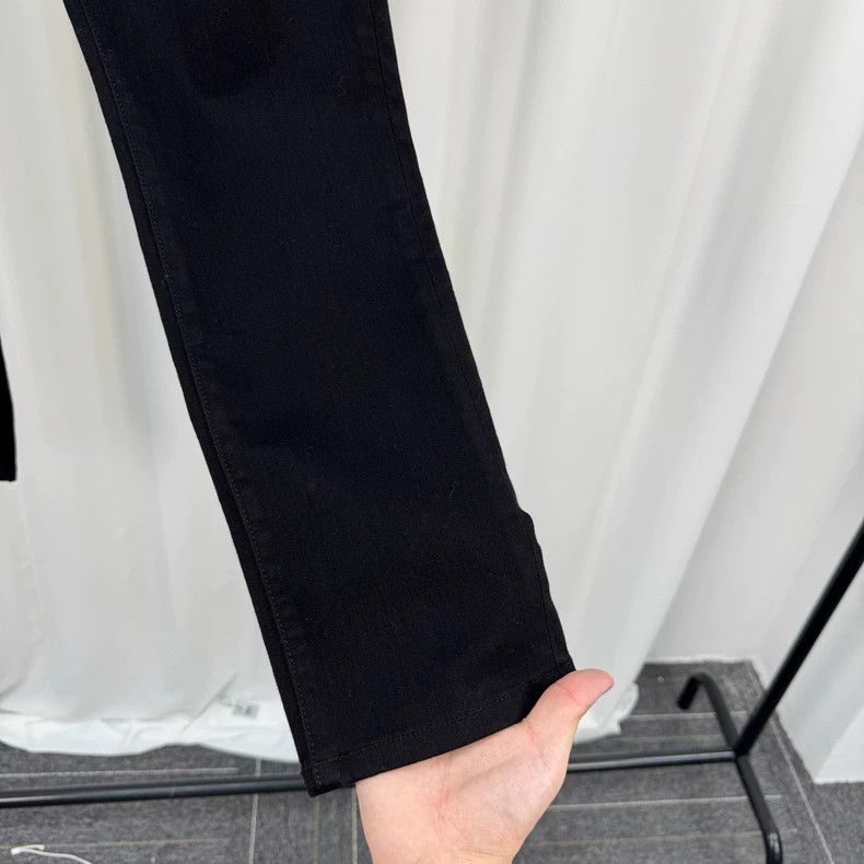 Amiri Amiri black washed leather patch jeans Size US 32 / EU 48 - 4 Thumbnail