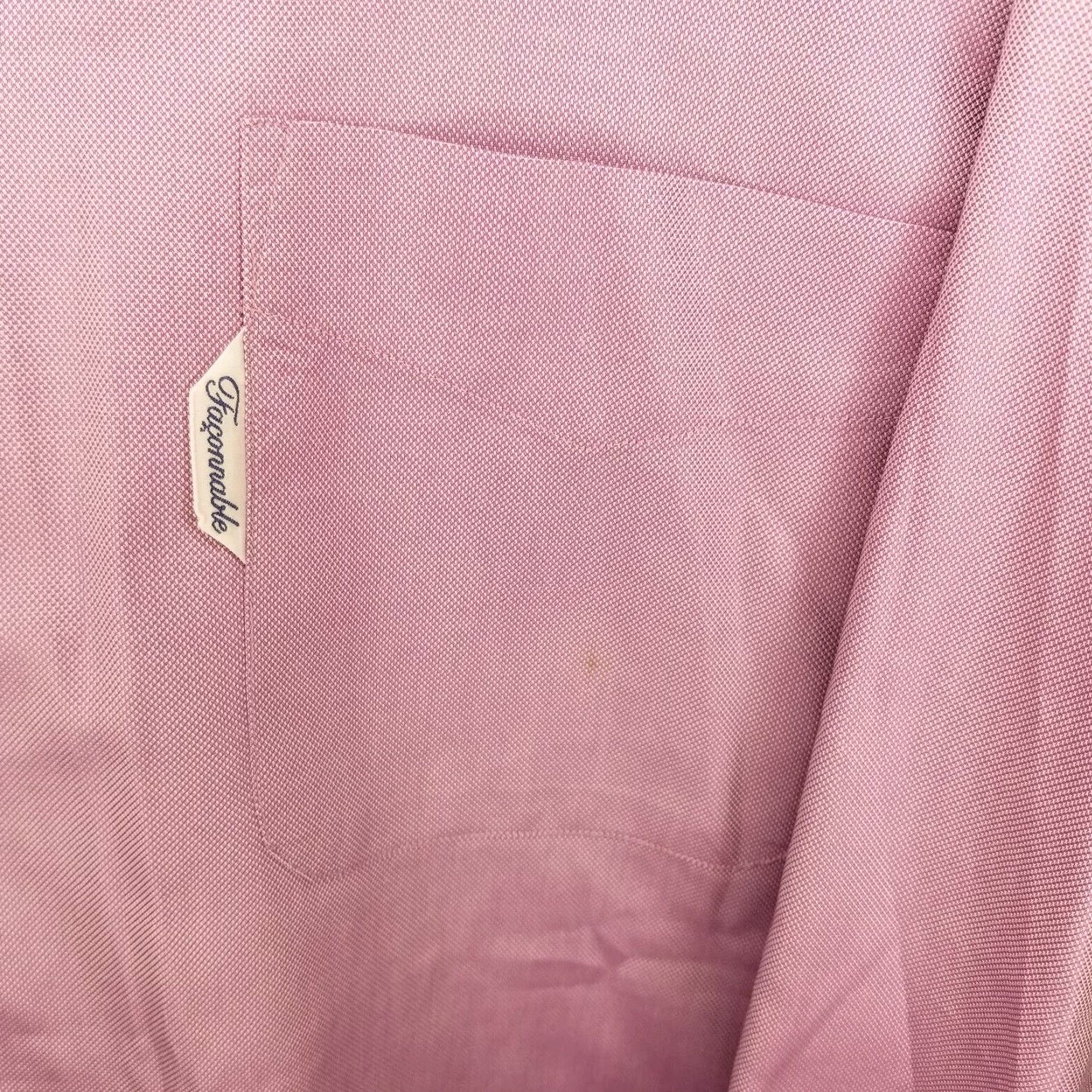 Faconnable Façonnable Mens Purple Pink Made In USA Long Sleeve Button-Up 16L Button-Up Shirt Mens USA 16L Size US L / EU 52-54 / 3 - 3 Thumbnail