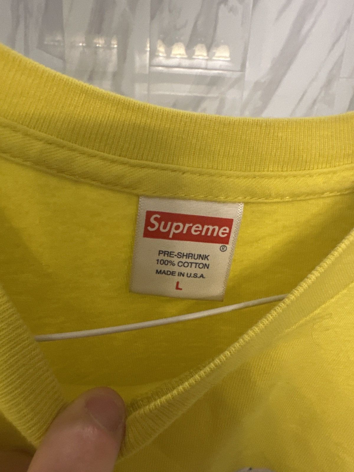Supreme × Vintage Supreme T shirt yellow vintage Size US L / EU 52-54 / 3 - 2 Thumbnail