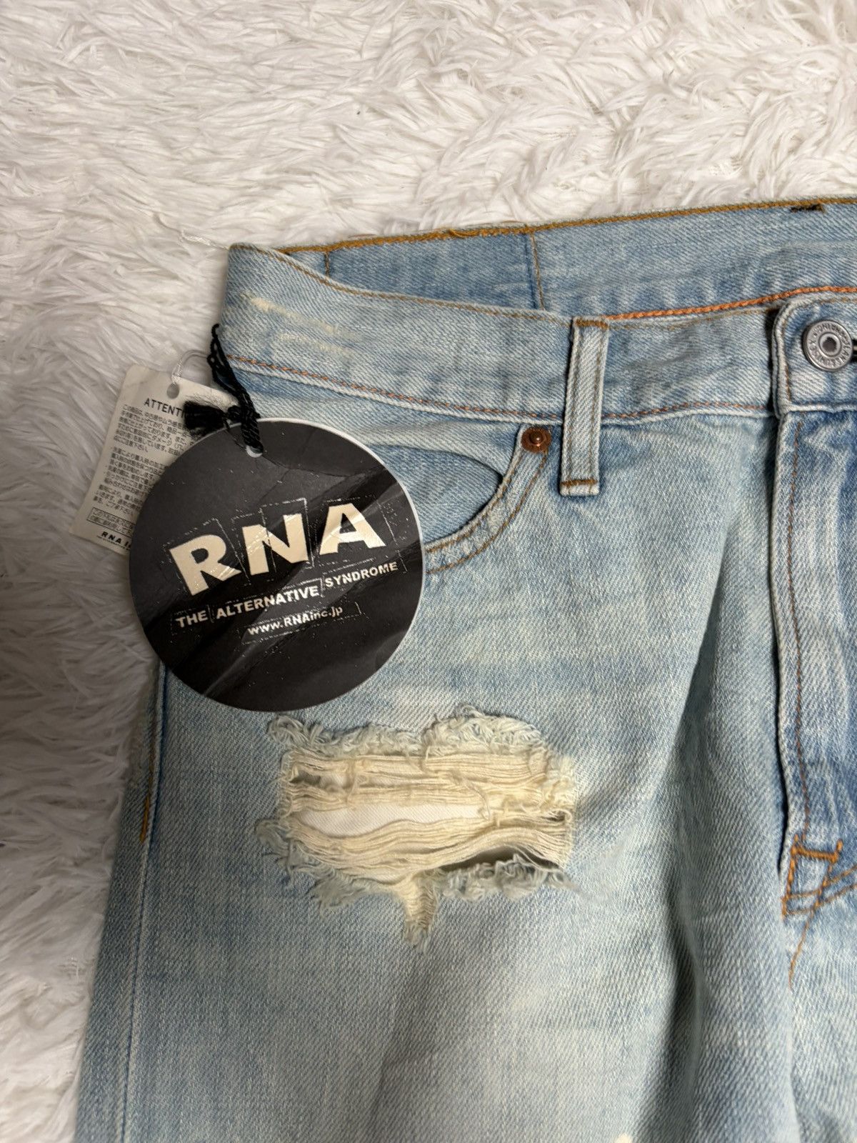 Hysteric Glamour Rare Deadstock RNA punk distressed patchwork denim Size US 30 / EU 46 - 3 Thumbnail