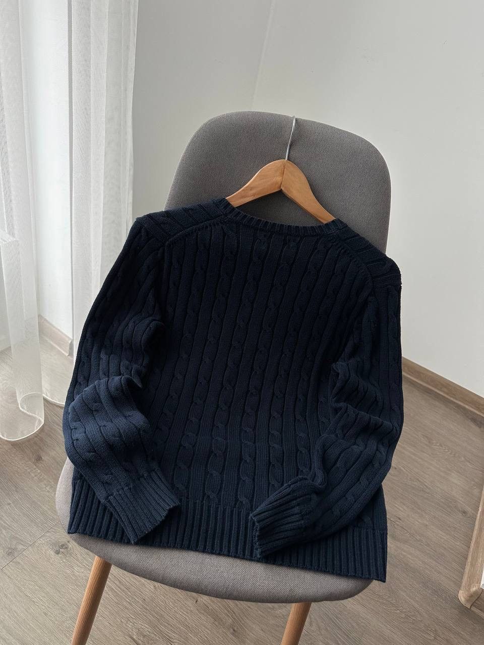 Polo Ralph Lauren × Vintage Vintage Polo Ralph Lauren Blue Cable Knit Sweater Size US M / EU 48-50 / 2 - 9 Thumbnail