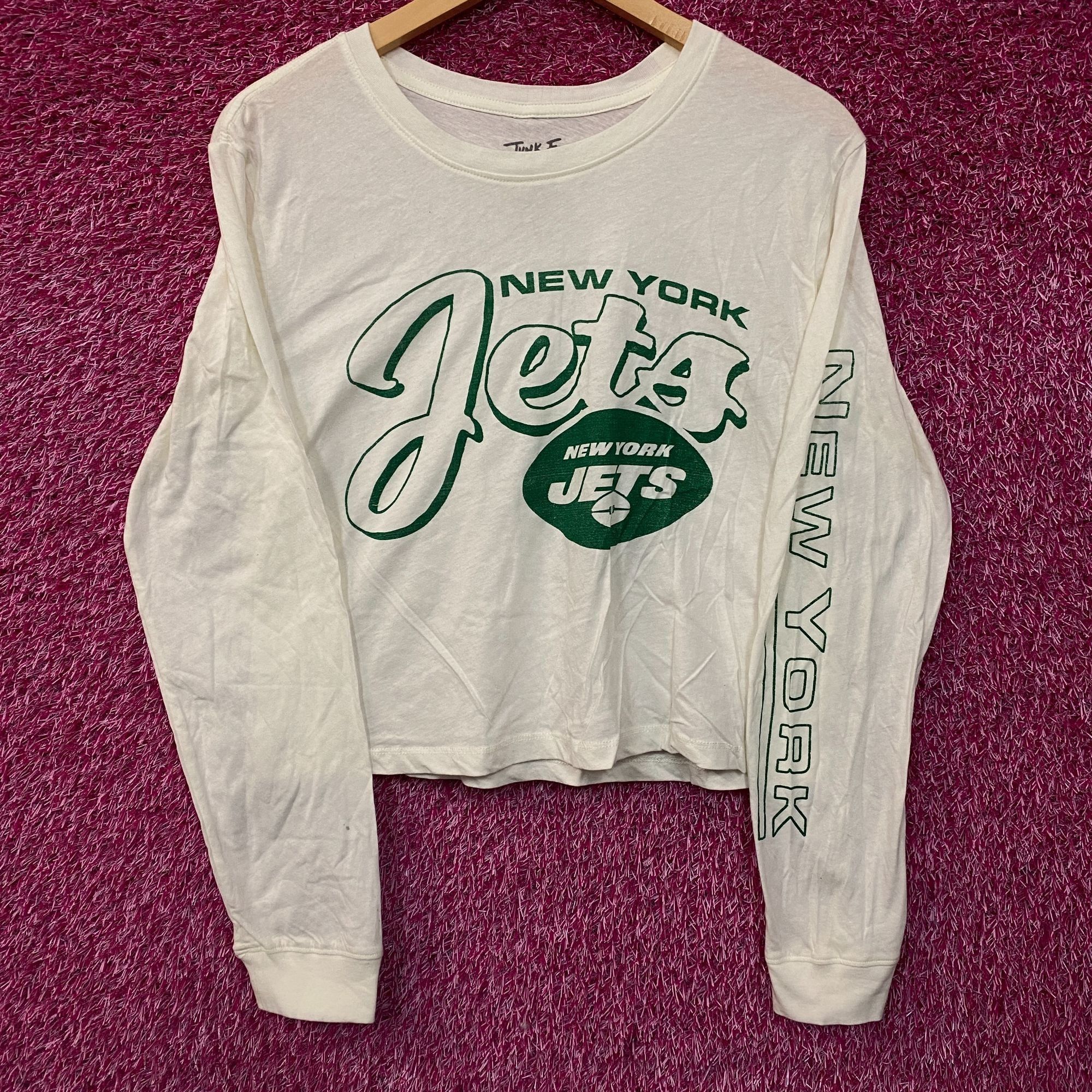 Junk Food Junk Food Clothing New York Jets Long Sleeve Crop Tee Small Size S / US 4 / IT 40 - 1 Thumbnail