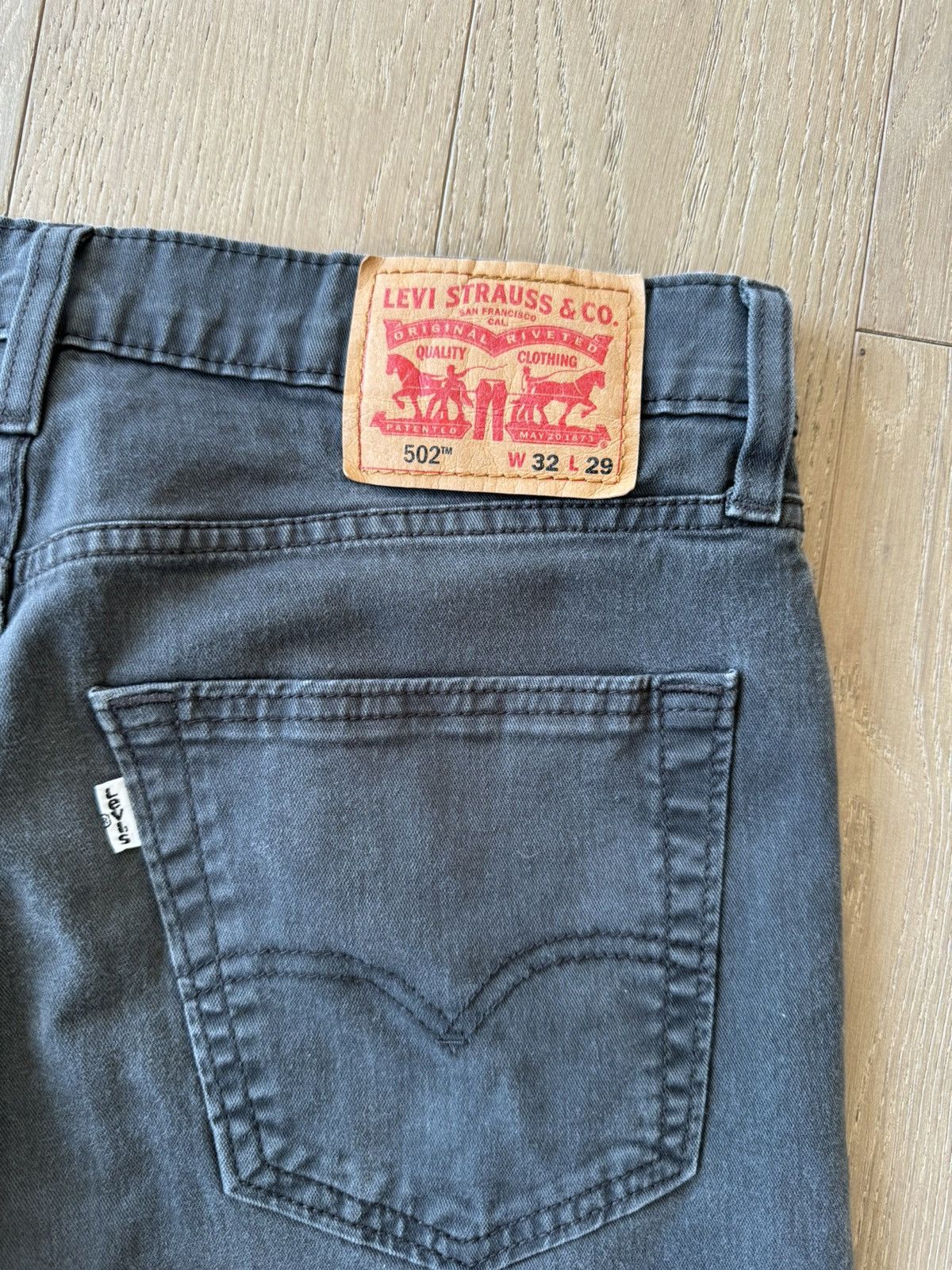 Levi's × Levi's Vintage Clothing × Vintage Levi’s 502 Vintage Distressed Pants - Black 32x29 RARE Size US 32 / EU 48 - 6 Thumbnail