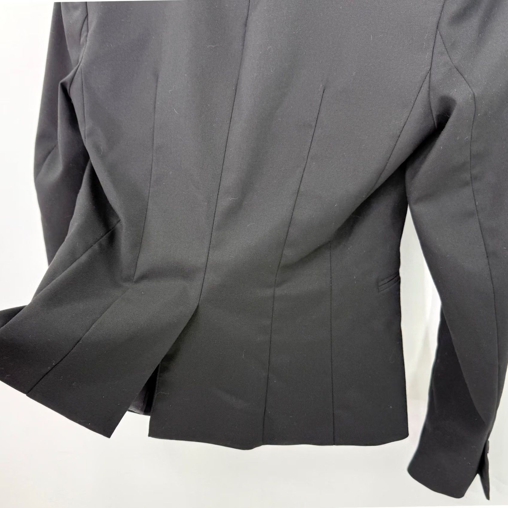 H&M H&M Blazer XS Black Floral Applique Embellished Career Business Coat Jacket Size XS / US 0-2 / IT 36-38 - 7 Thumbnail