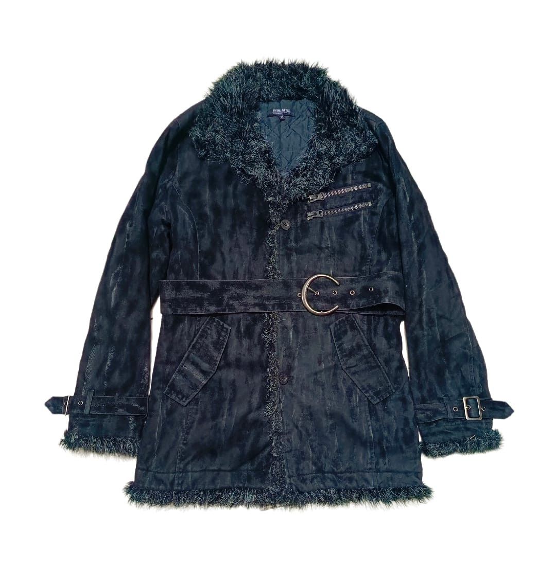 14th Addiction Waxed Faux Fur Jacket In The Attic Snakeskin LGB Style Size US M / EU 48-50 / 2 - 1 Thumbnail