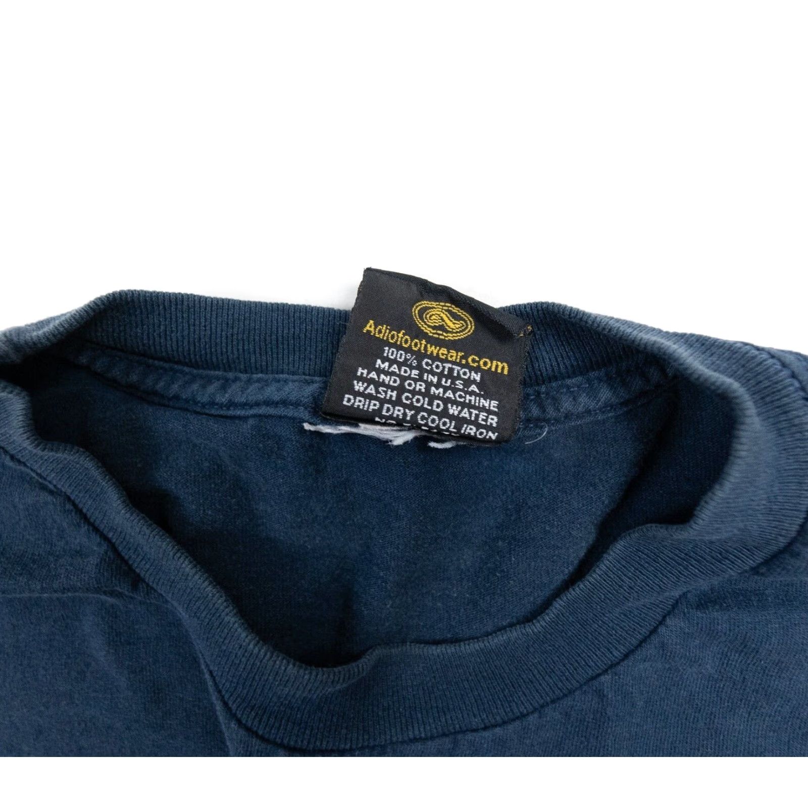 Vintage VINTAGE Adio T-Shirt Mens Large Blue Short Sleeve Crew Neck Logo Knit Cotton 90s 2000s Skateboard Streetwear Mens Size US L / EU 52-54 / 3 - 5 Thumbnail