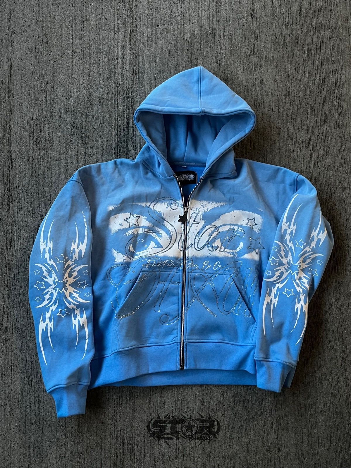 Designer STAR OF ALL ZIP HOOIDES Size US M / EU 48-50 / 2 - 1 Thumbnail