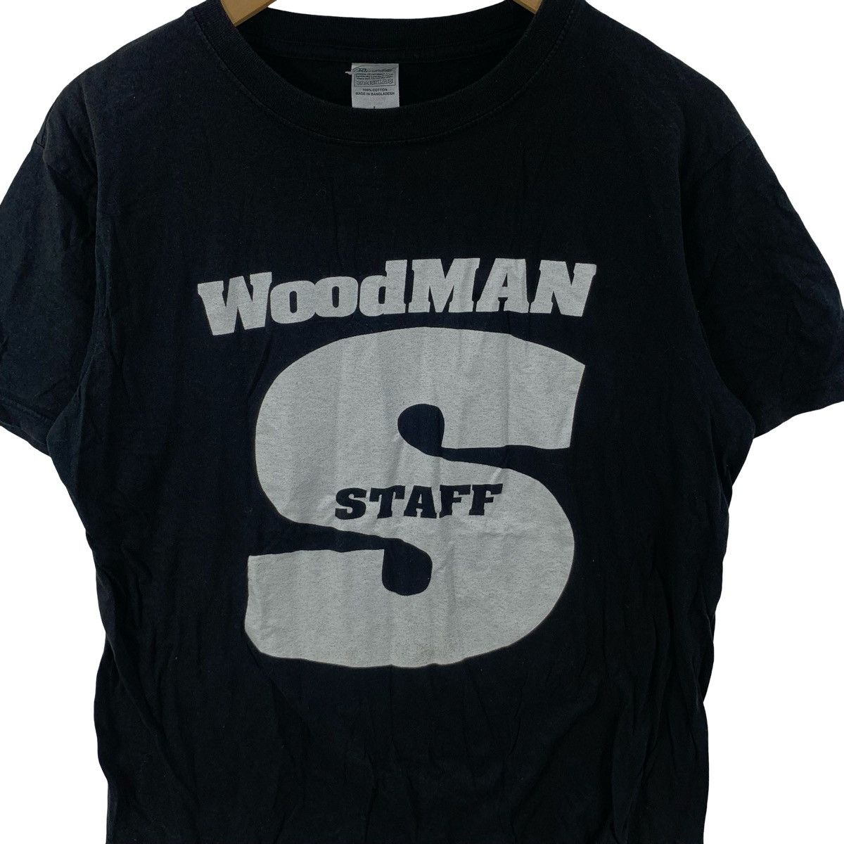 Vintage Vintage WOODMAN STAFF BIG Logo Tee Graphic Streetwear Size US L / EU 52-54 / 3 - 6 Thumbnail