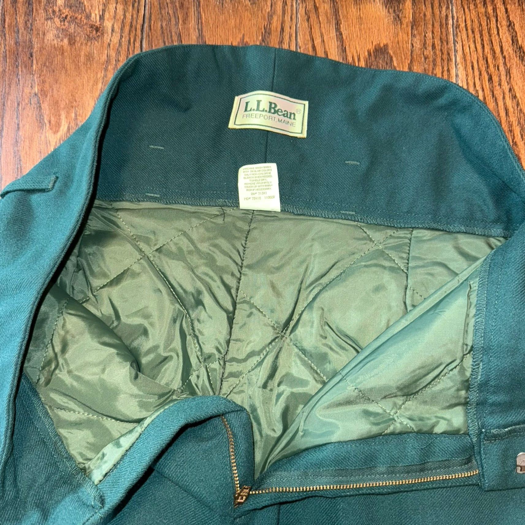 Vintage VINTAGE LL Bean Pants Mens 38x29 Green Heavy Field Hunting Logger Trousers Size US 38 / EU 54 - 7 Thumbnail
