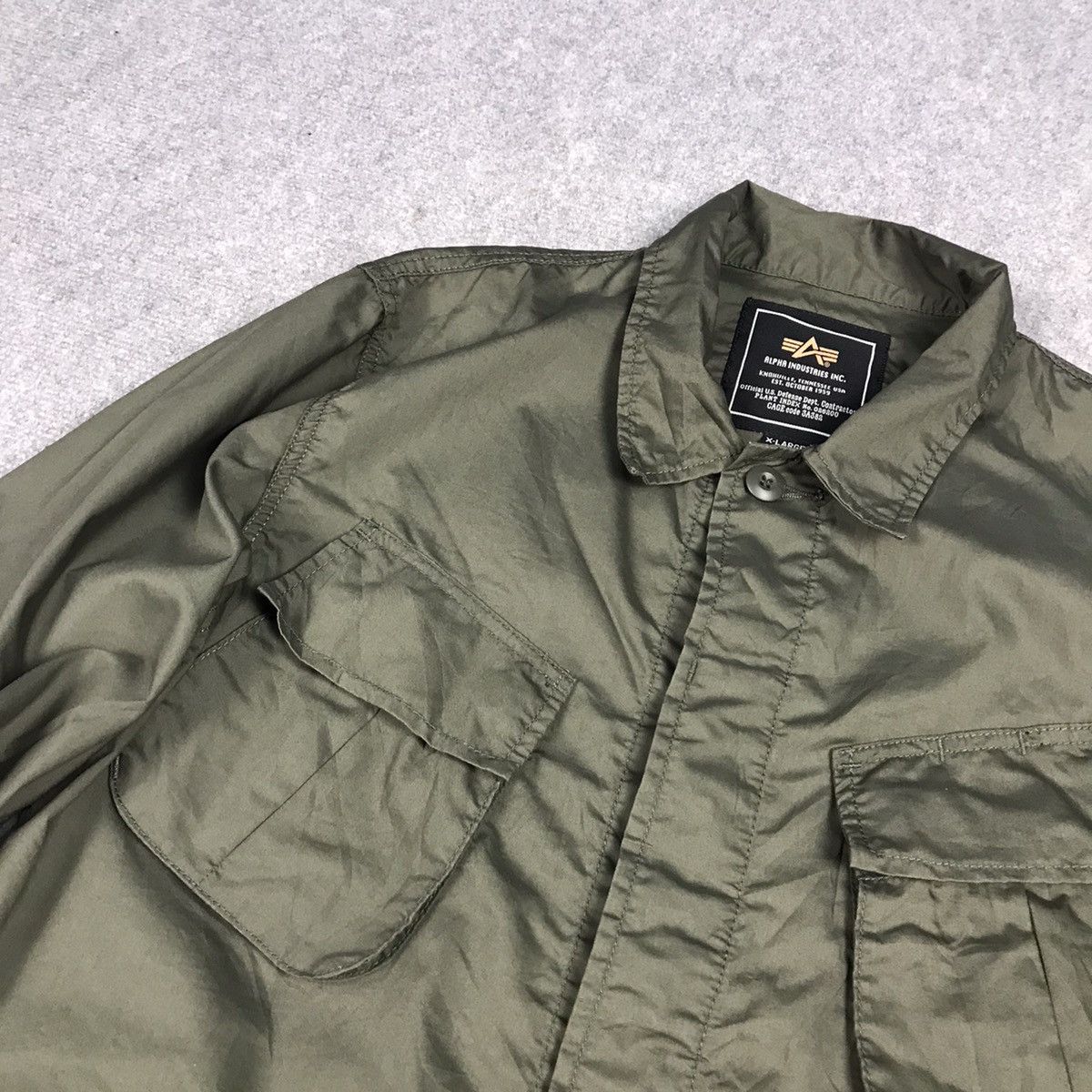 Alpha Industries ALPHA INDUSTRIES OG107 STYLE BUTTON JACKET Size US L / EU 52-54 / 3 - 6 Thumbnail