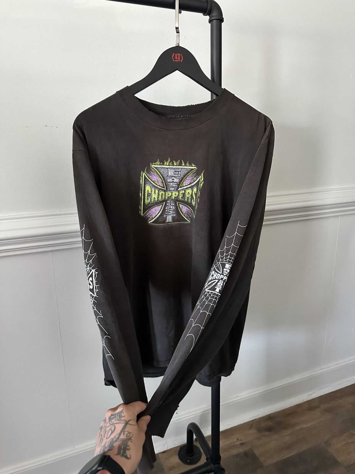 CHOPPERS × MOONEYES ロンT USA製 XL Vintage West Coast Choppers Rare Mooneyes Long Sleeve T | Grailed