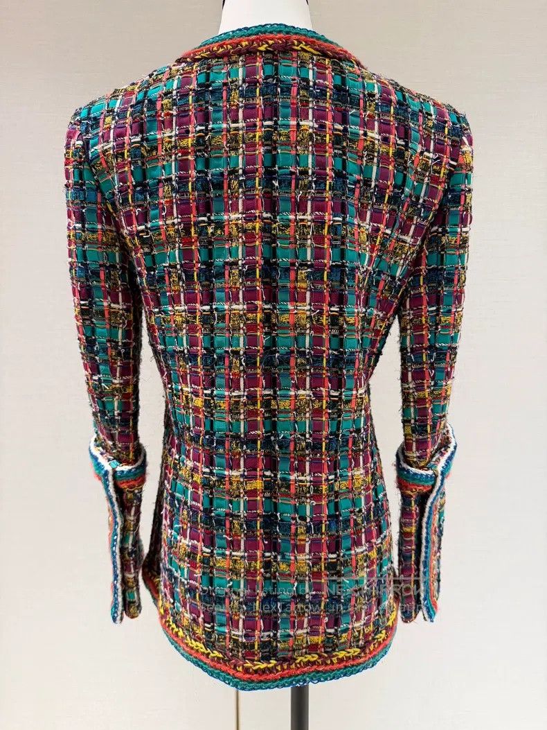 Chanel Chanel Data centre current show colourful mosaic knitted j Size XS / US 0-2 / IT 36-38 - 2 Thumbnail