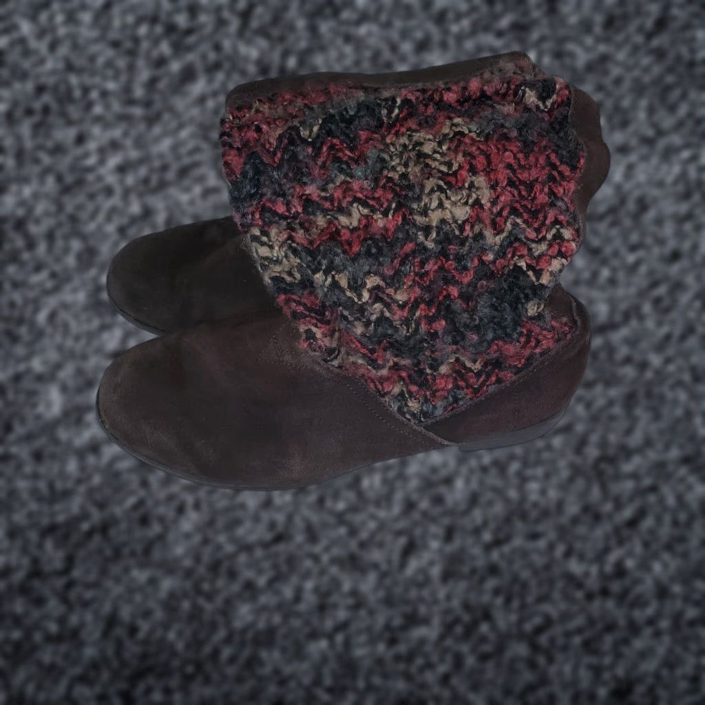 Toms TOMS Boots-Signature Pink Slouch Sweater Boot Brown Suede Womens Size 9 Slip-On Brown Suede Boots Women Size 9 Slouch Boots Boho Style Size M / US 6-8 / IT 42-44 - 1 Thumbnail