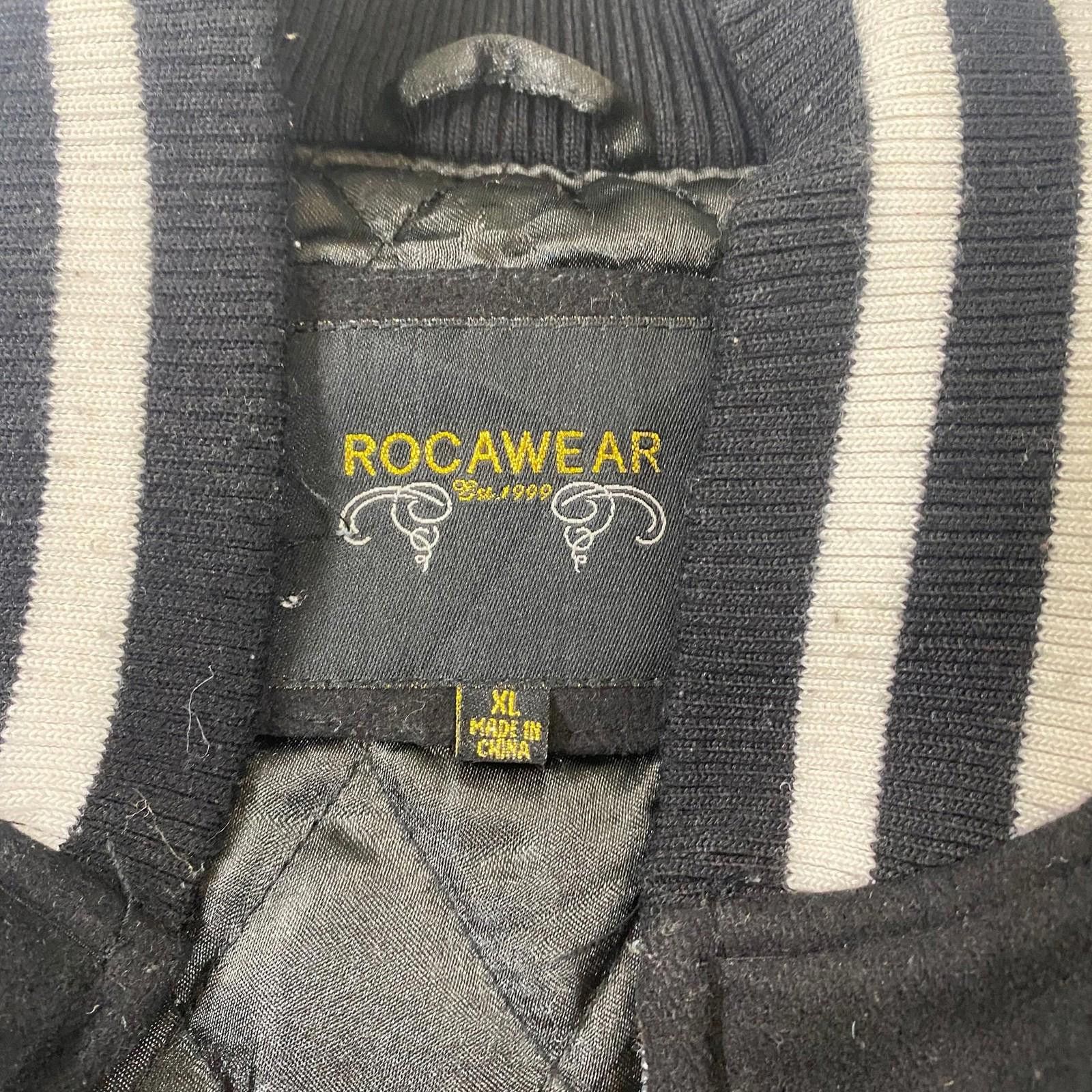 Rocawear Rocawear Varsity Bomber Rare Jacket Black Wool Y2K Size US S / EU 44-46 / 1 - 4 Thumbnail