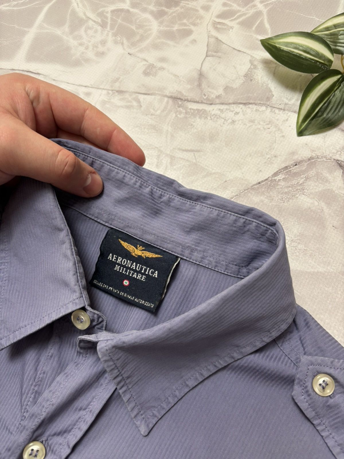 Aeronautica Militare Aeronautica Militare Uniform Shirt Made in Italy Blue-Gray M Size US M / EU 48-50 / 2 - 9 Thumbnail