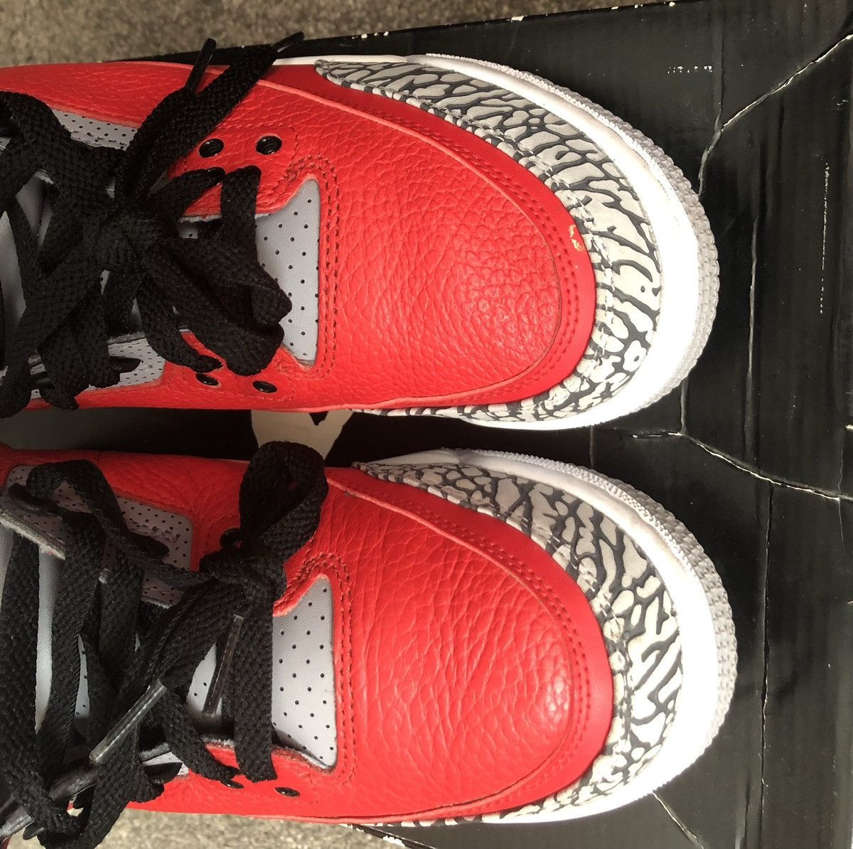 Nike Air Jordan 3 Retro Red Cement – Size 7 Size US 7 / EU 40 - 3 Thumbnail