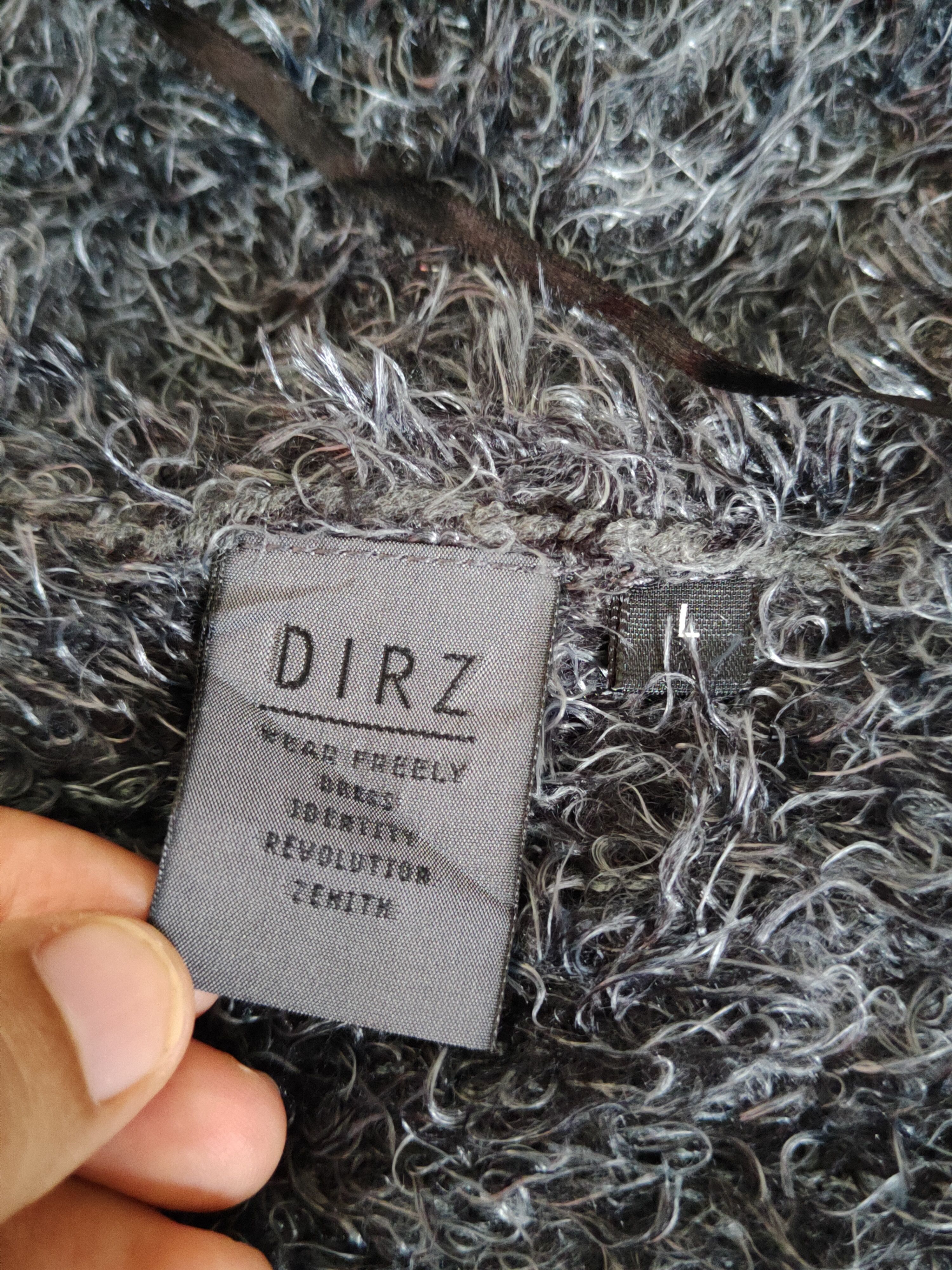 Vintage Dirz Black Shag Shaggy Fur Mohair Knitwear #S1961 Size L / US 10 / IT 46 - 12 Thumbnail