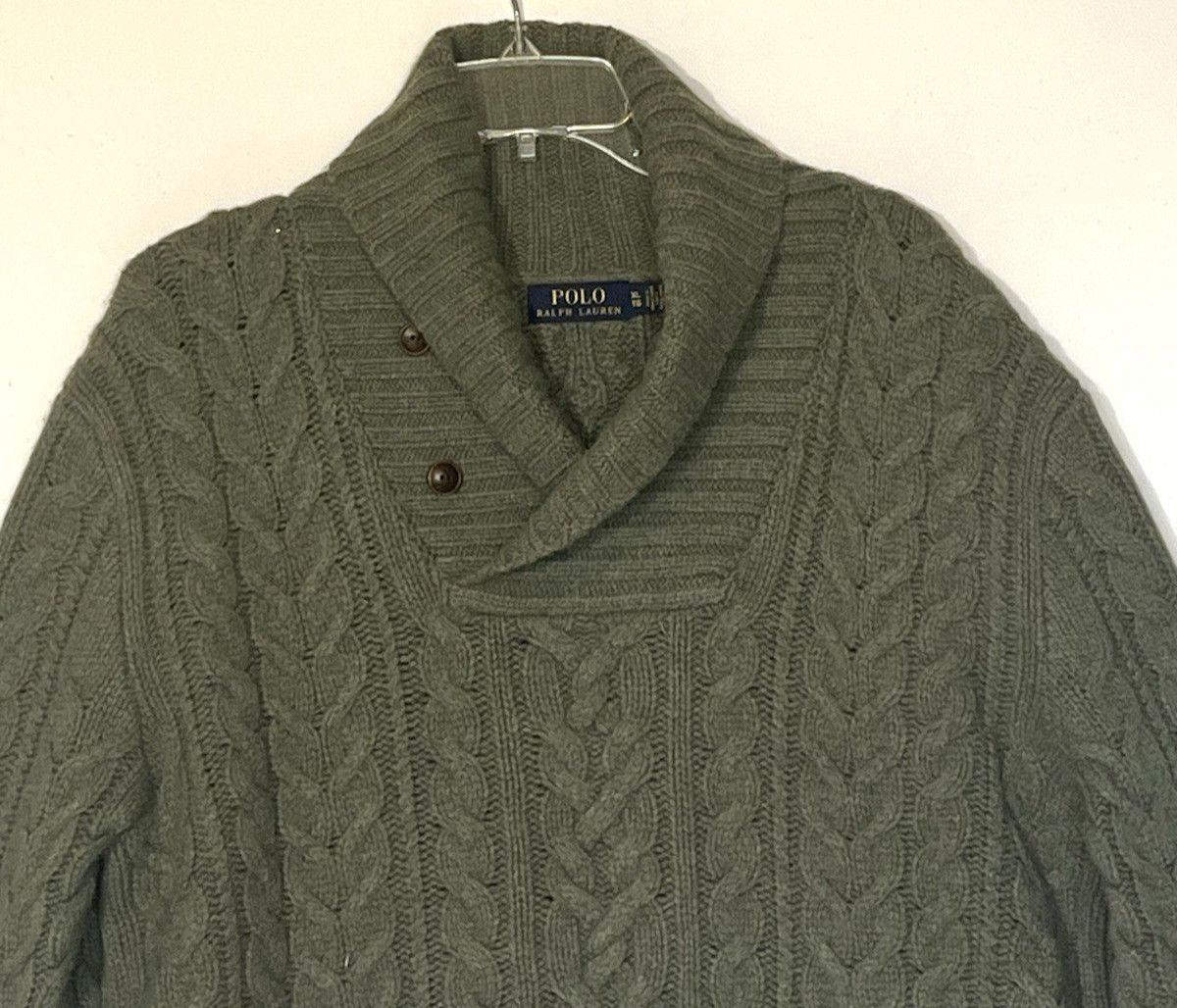 Polo Ralph Lauren Polo Ralph Lauren Aran Cable Knit Sweater Size US XL / EU 56 / 4 - 7 Thumbnail
