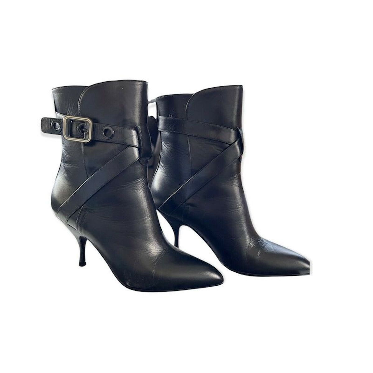 Bottega Veneta Bottega Veneta 533047 Women's Black Leather Ankle boots US 7 Size US 7 / IT 37 - 7 Thumbnail