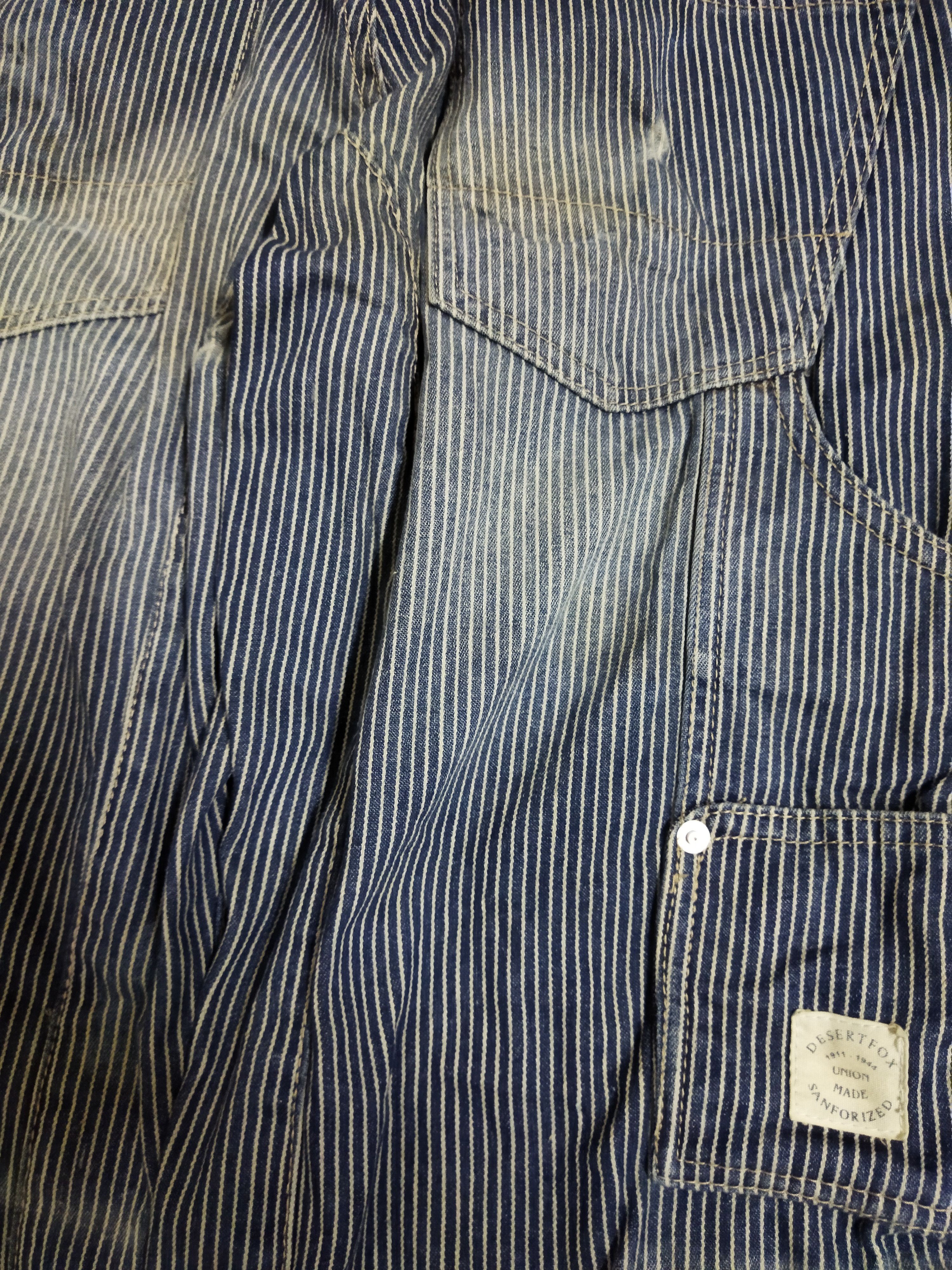 PPFM PPFM Double Knee Hickory Stripe Washed Pants Size US 29 - 6 Thumbnail