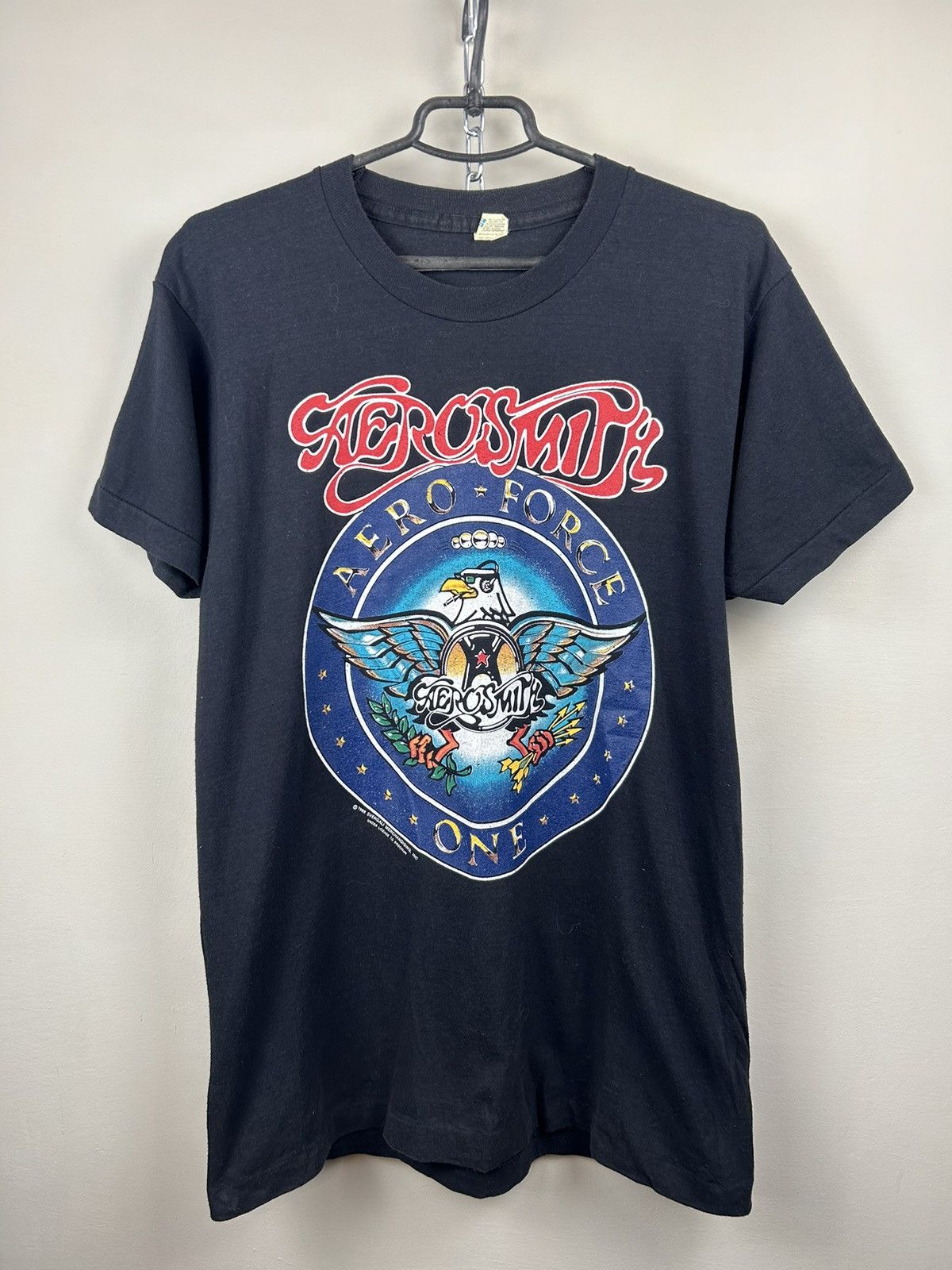Band Tees Vintage 80s Aerosmith Aero Force One 1989 Pump T shirt Rare Size US XL / EU 56 / 4 - 1 Thumbnail