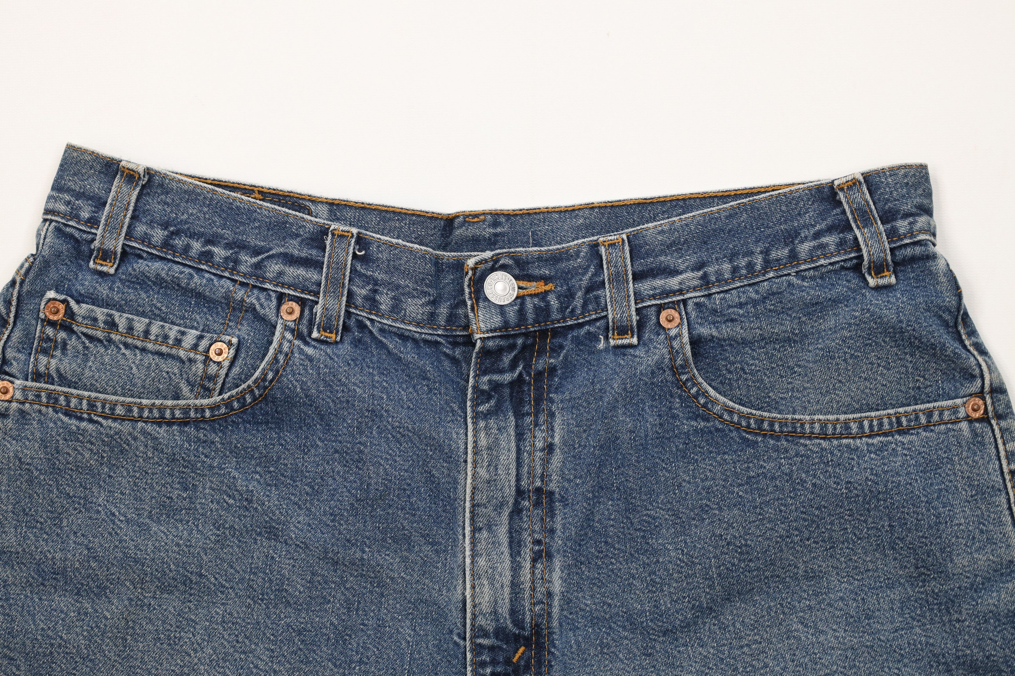 Levi's Vintage 90s Levis 550 Fit Denim Jean Shorts Blue Size US 36 / EU 52 - 2 Thumbnail