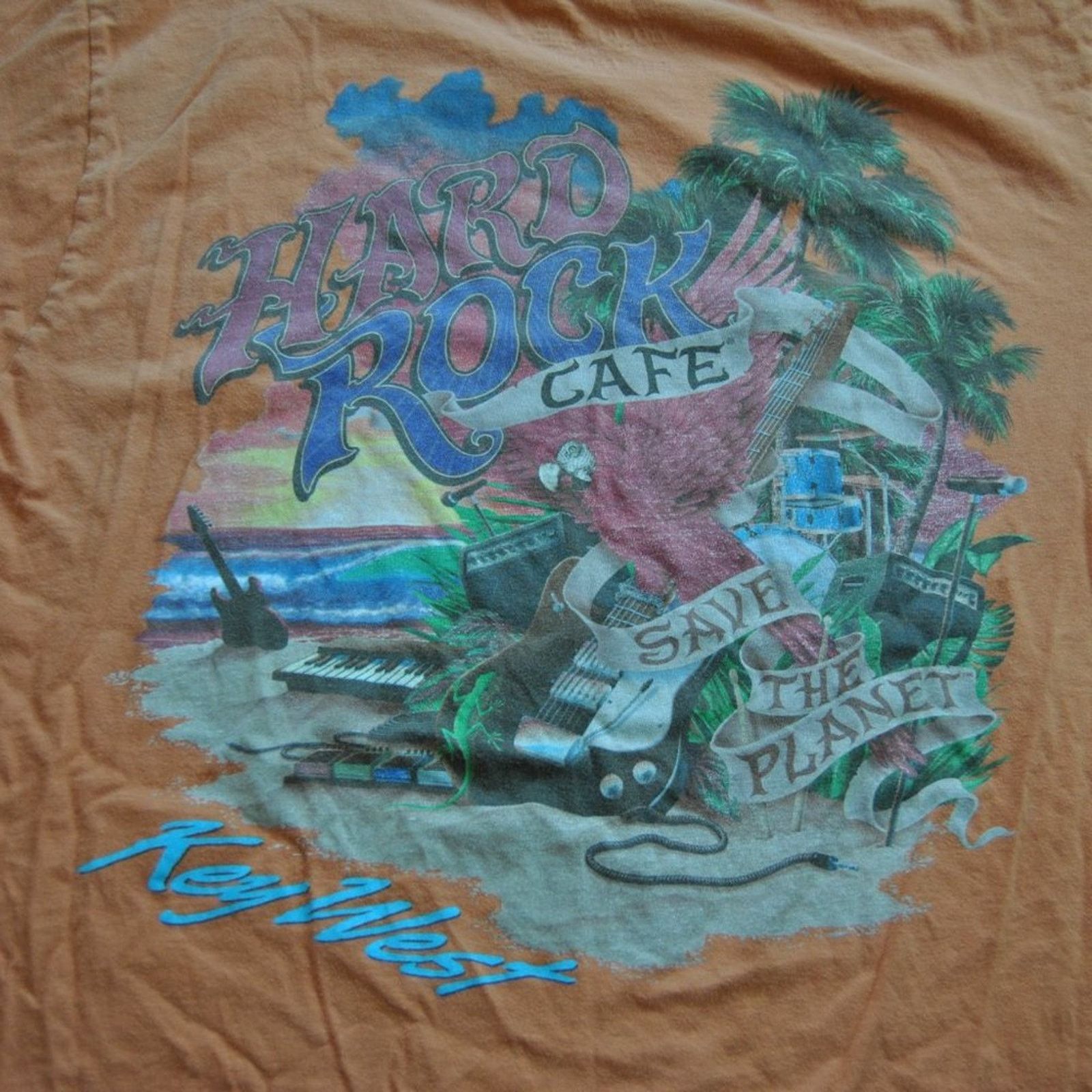 Hard Rock Cafe Hard Rock Cafe Key West Save the Planet Shirt Size US XL / EU 56 / 4 - 6 Thumbnail