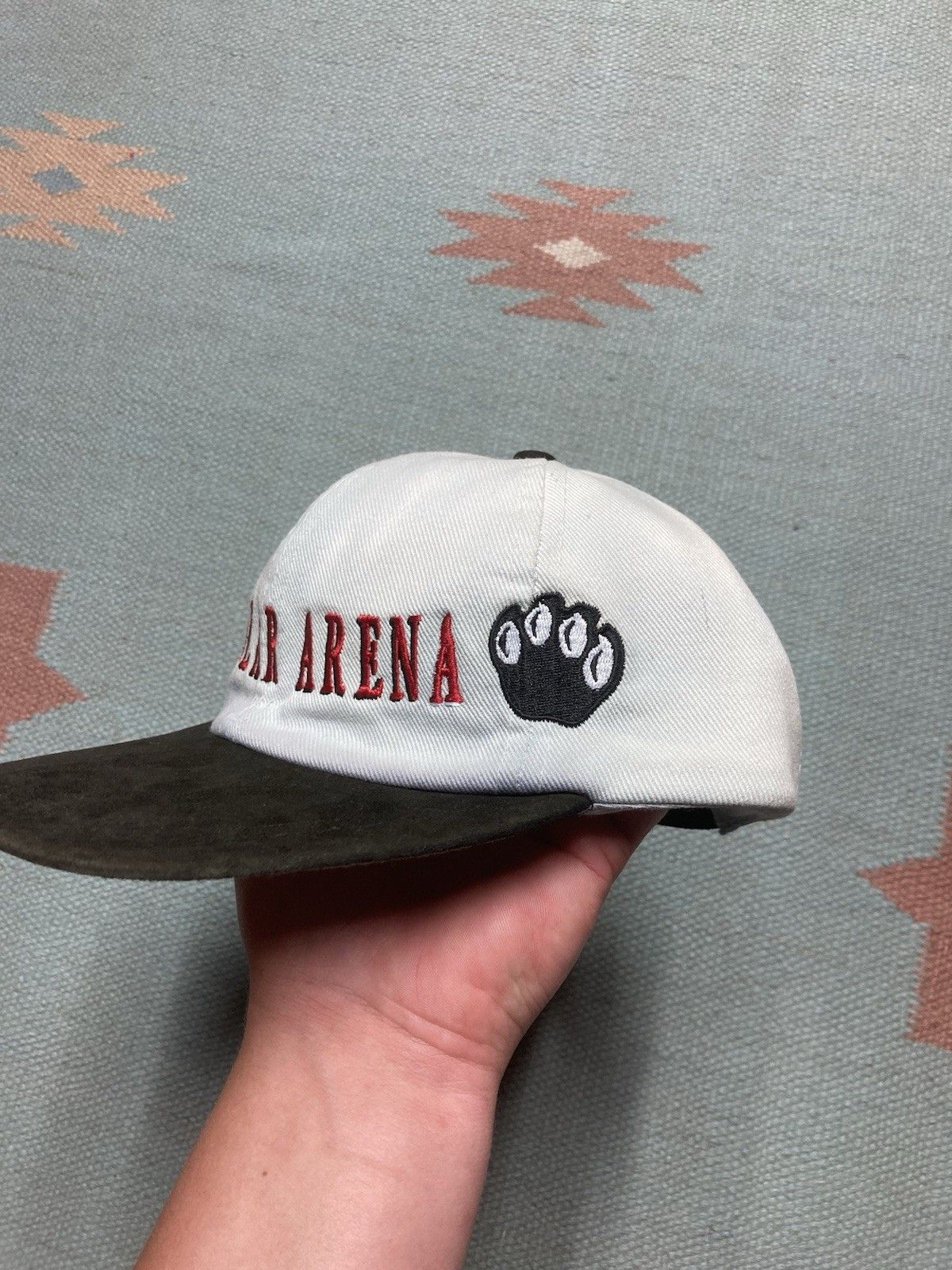 Vintage Vtg Strapback hat big bear arena Michigan hockey bear claws Size ONE SIZE - 3 Thumbnail