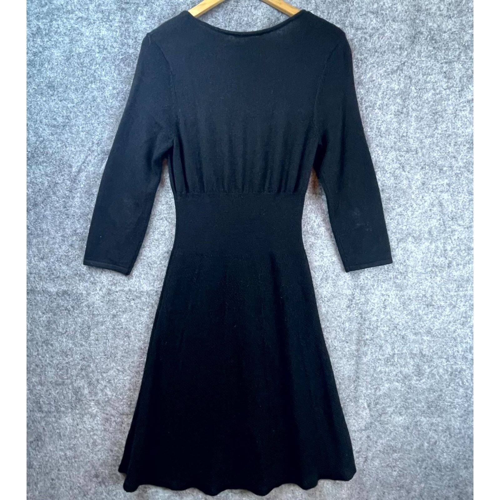 Kenneth Cole Vintage Kenneth Cole Sweater Dress Large Black LBD Chic Size L / US 10 / IT 46 - 1 Thumbnail