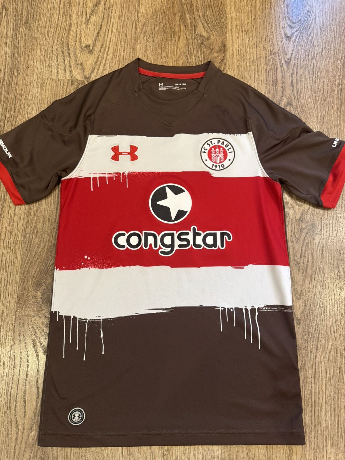 Under Armour FC ST. PAULI 2017-2018 FOOTBALL SHIRT UNDER ARMOUR SIZE S Size US S / EU 44-46 / 1 - 1 Thumbnail
