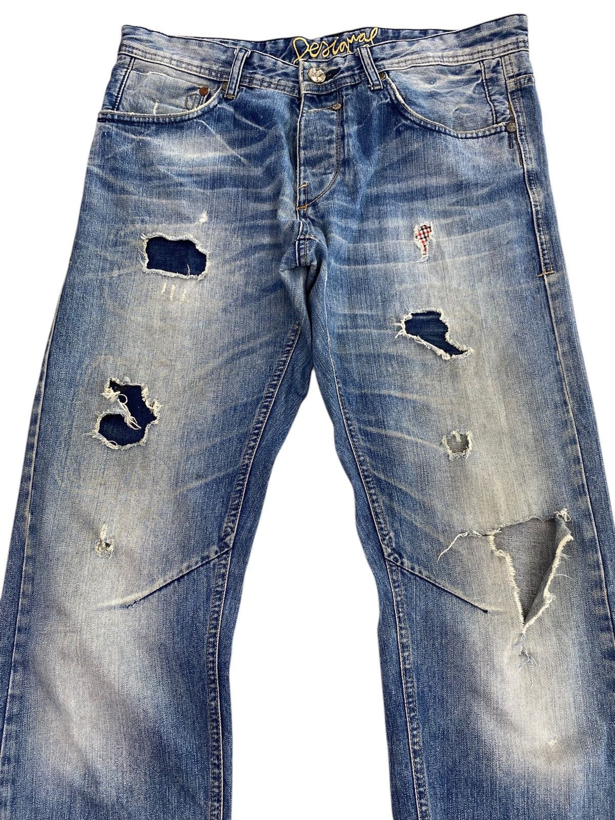 Desigual Desigual Brand Distressed Patchwork Style Loose Jeans Size US 34 / EU 50 - 2 Thumbnail
