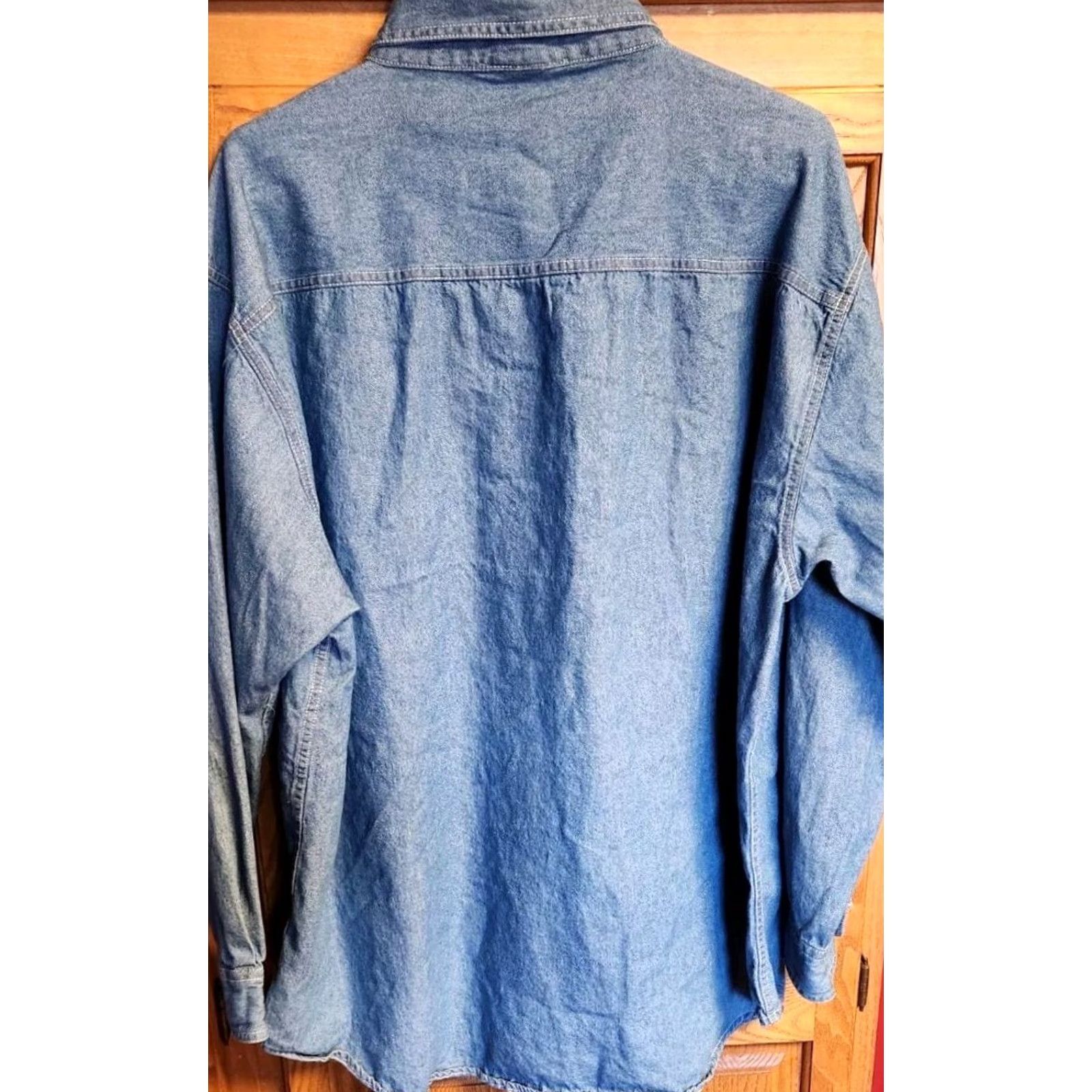 Lee VINTAGE Lee SPORT NFL Rams Denim Shirt Men’s XL STL LA Button-Down Long Sleeve Size US XL / EU 56 / 4 - 7 Thumbnail