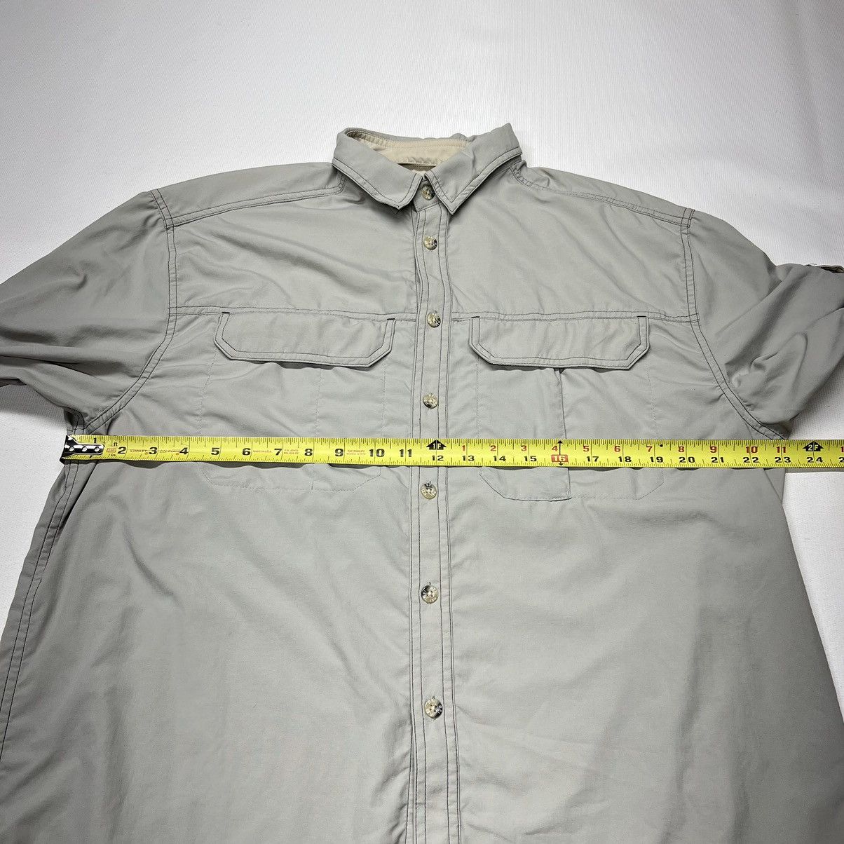 Rei REI Shirt Grey Vented Nylon Long Sleeve UPF 50+ Fly Fishing Size US M / EU 48-50 / 2 - 19 Thumbnail