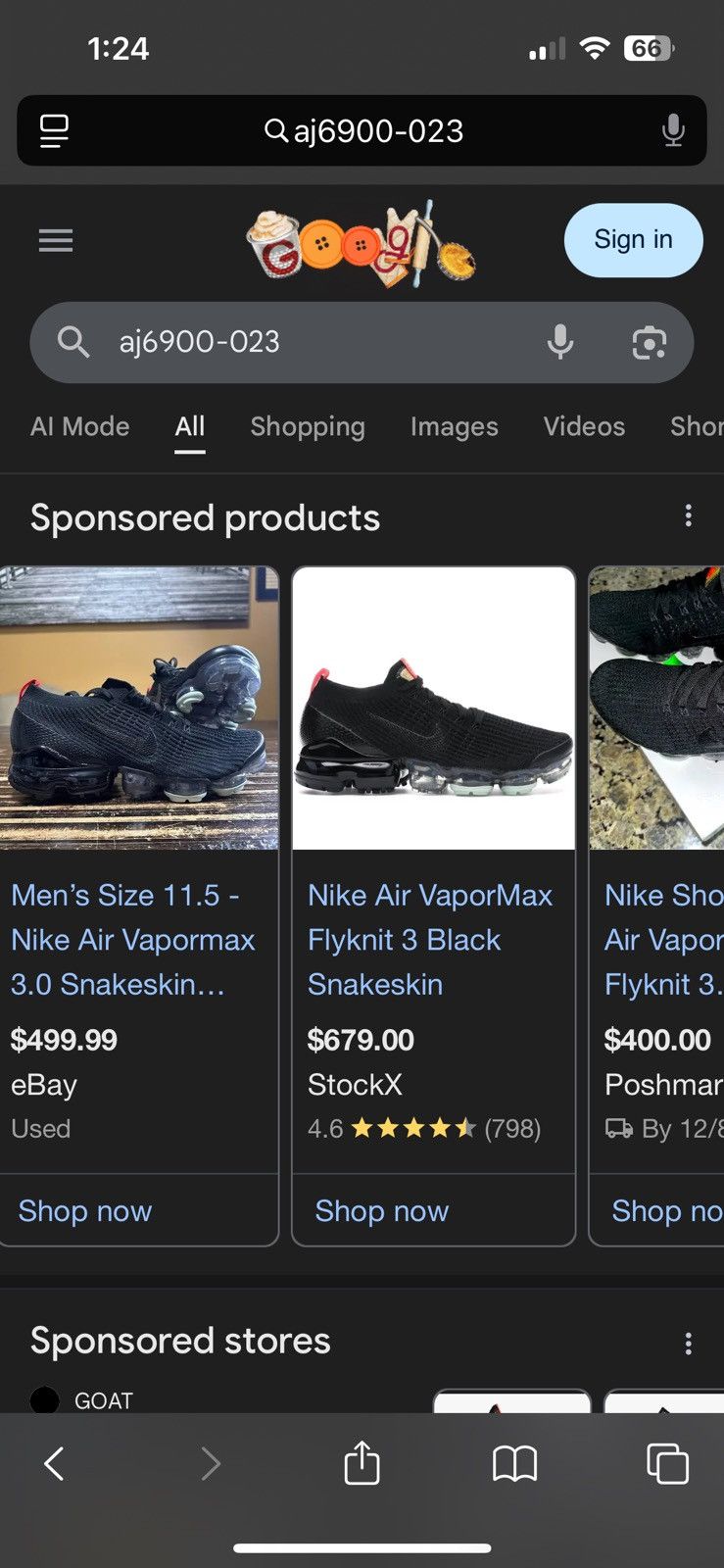 Nike Nike Air Vapormax Flyknit 3 “Black Snakeskin” Size US 13 / EU 46 - 7 Thumbnail