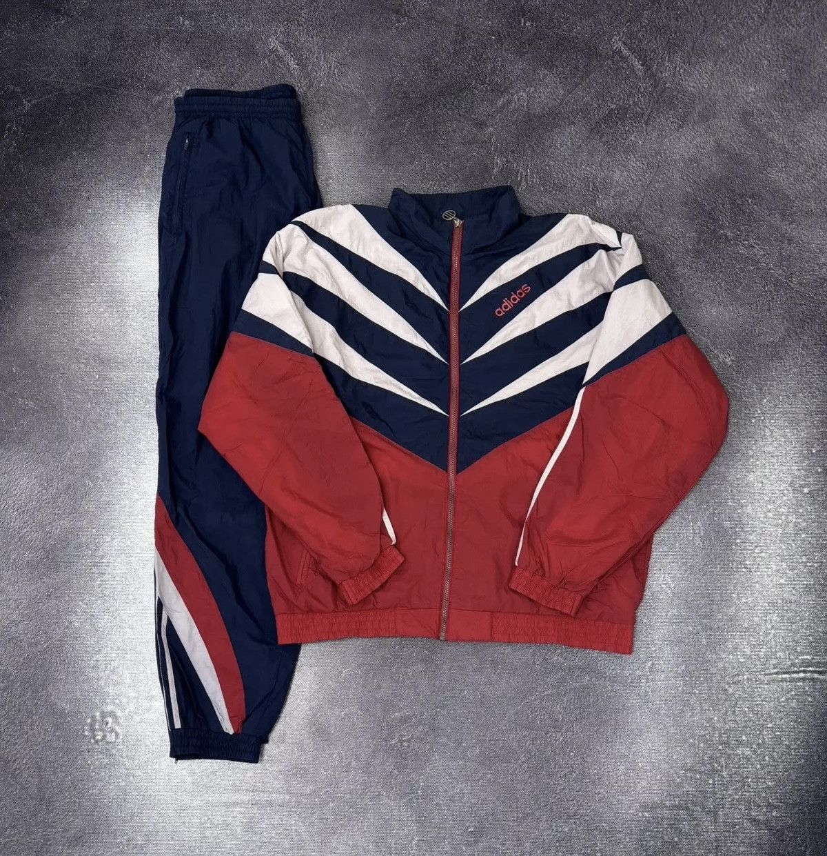 Vintage Adidas Retro Hype Nylon Tracksuit Jacket/Pants