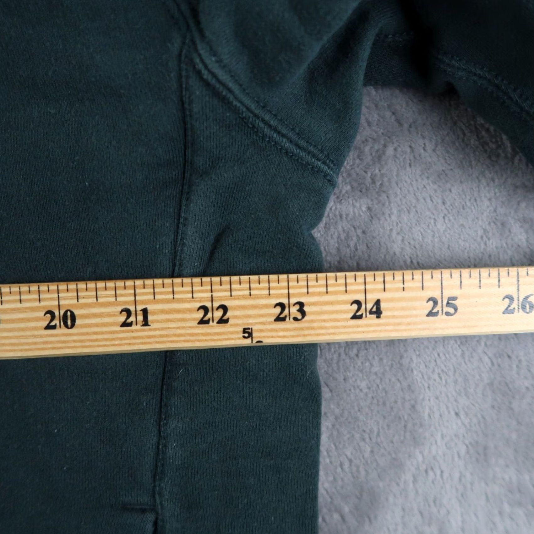 Uniqlo VINTAGE Uniqlo Hoodie Mens XL Blue Green Two Tone Sweatshirt French Terry Cotton Size US XL / EU 56 / 4 - 4 Thumbnail