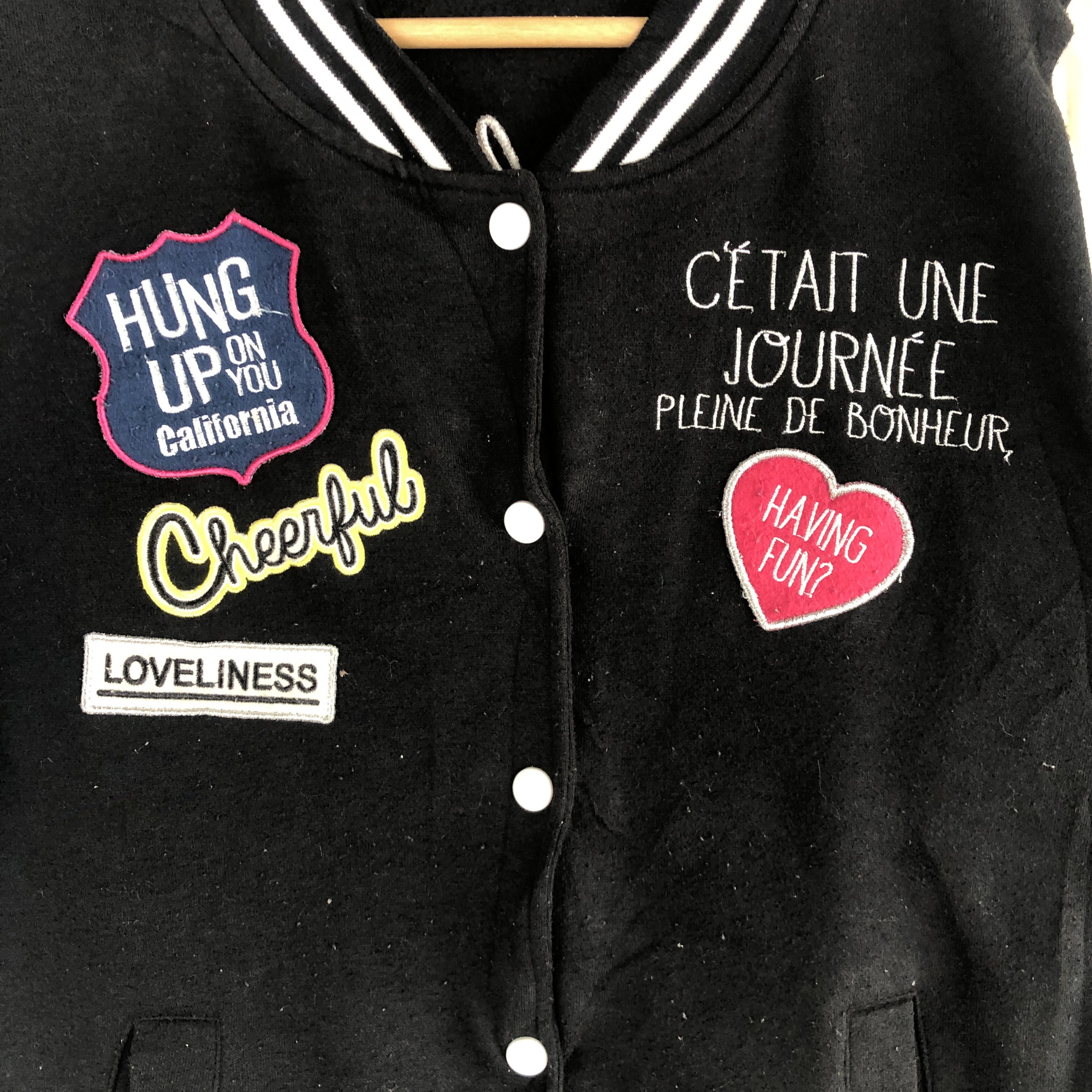 Japanese Brand × Vintage Vintage Japanese Harajuku Varsity Sweater Button Sweatshirt Size S / US 4 / IT 40 - 4 Thumbnail