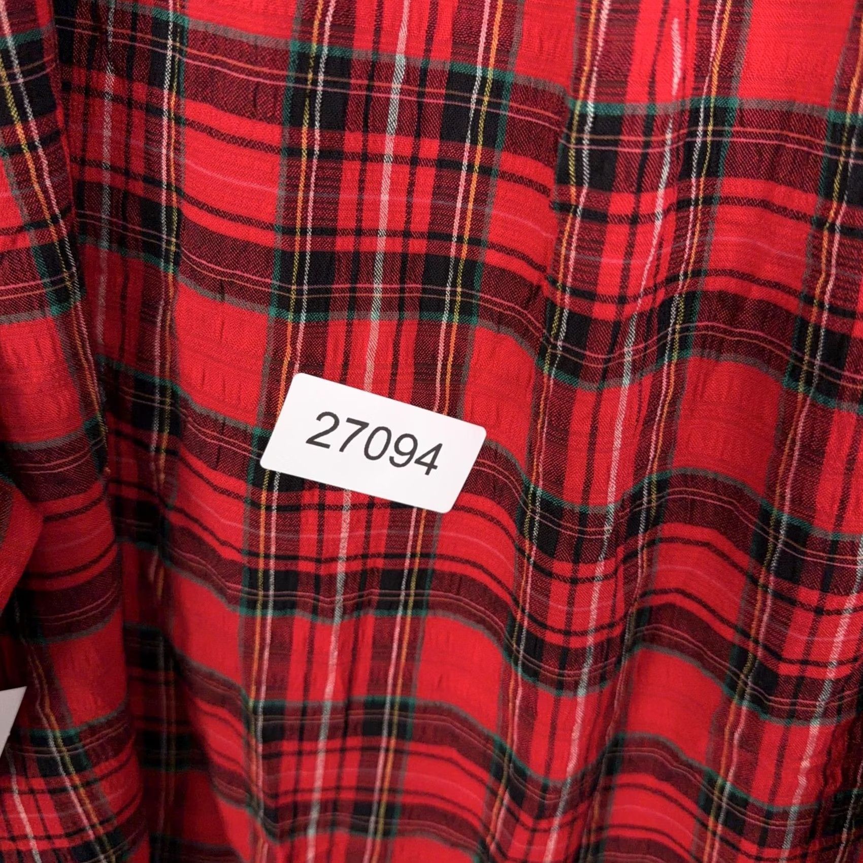Old Navy Old Navy Blouse Womens XXL Tall Red Plaid V Neck Raglan Long Sleeve Tunic Top Size XXL / US 16-18 / IT 52-54 - 8 Thumbnail