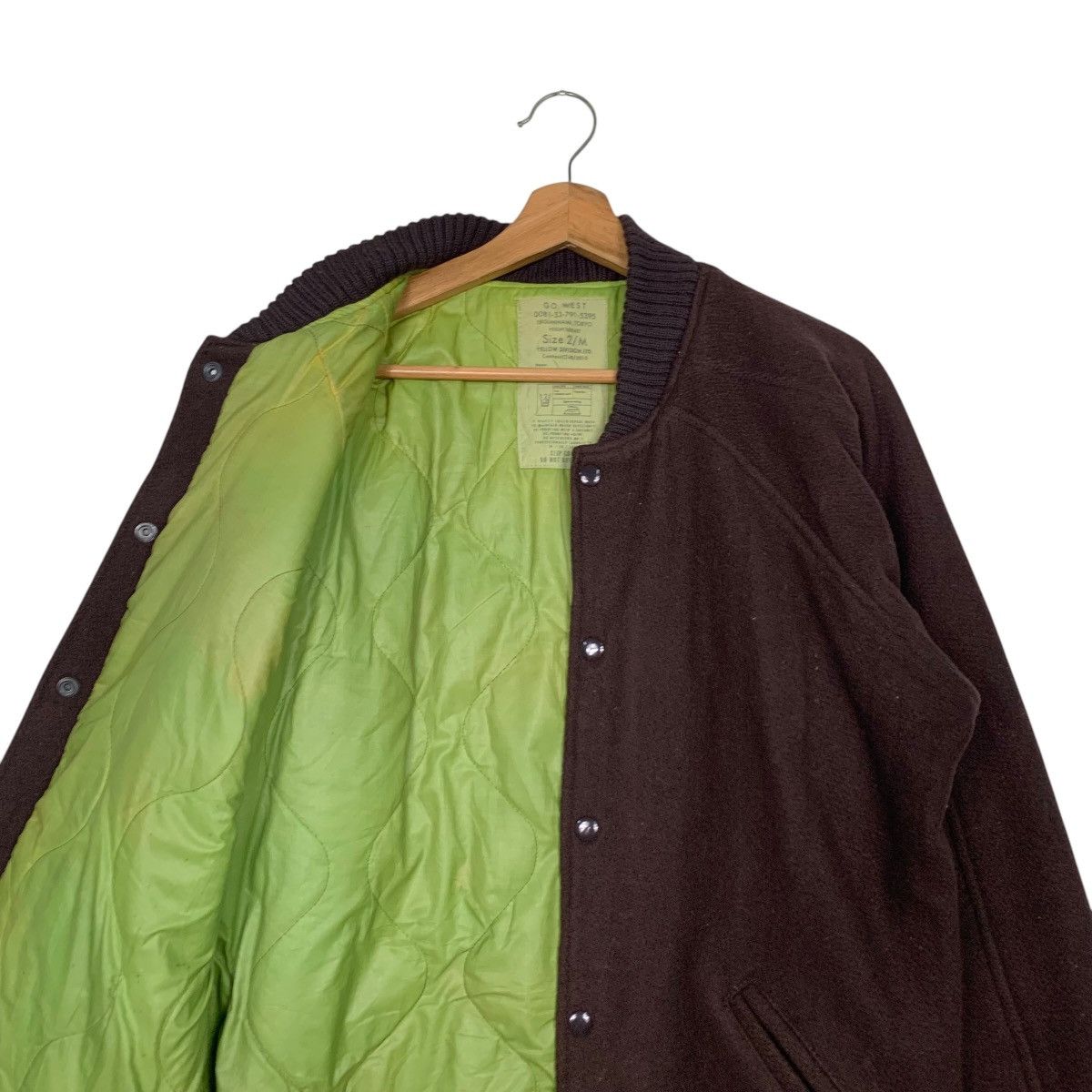 Vintage Vintage 90s GO WEST Yellow Division Award Jacket #2703-C121 Size US M / EU 48-50 / 2 - 10 Thumbnail