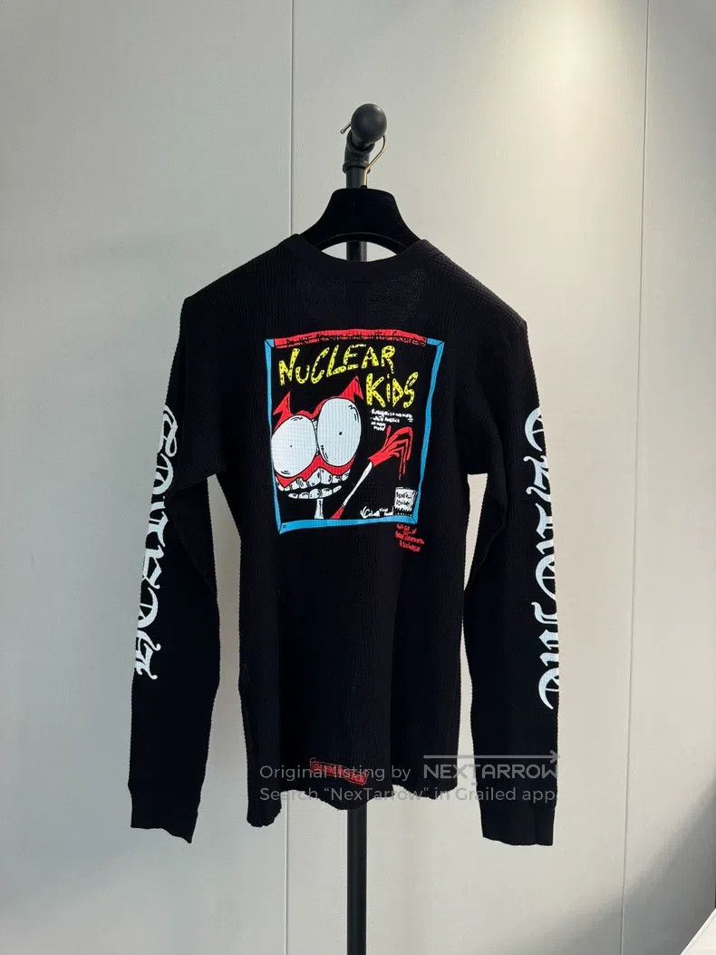 Chrome Hearts CHROME HEARTS Size L Graffiti Waffle Black Women's Long Sle Size L / US 10 / IT 46 - 4 Thumbnail