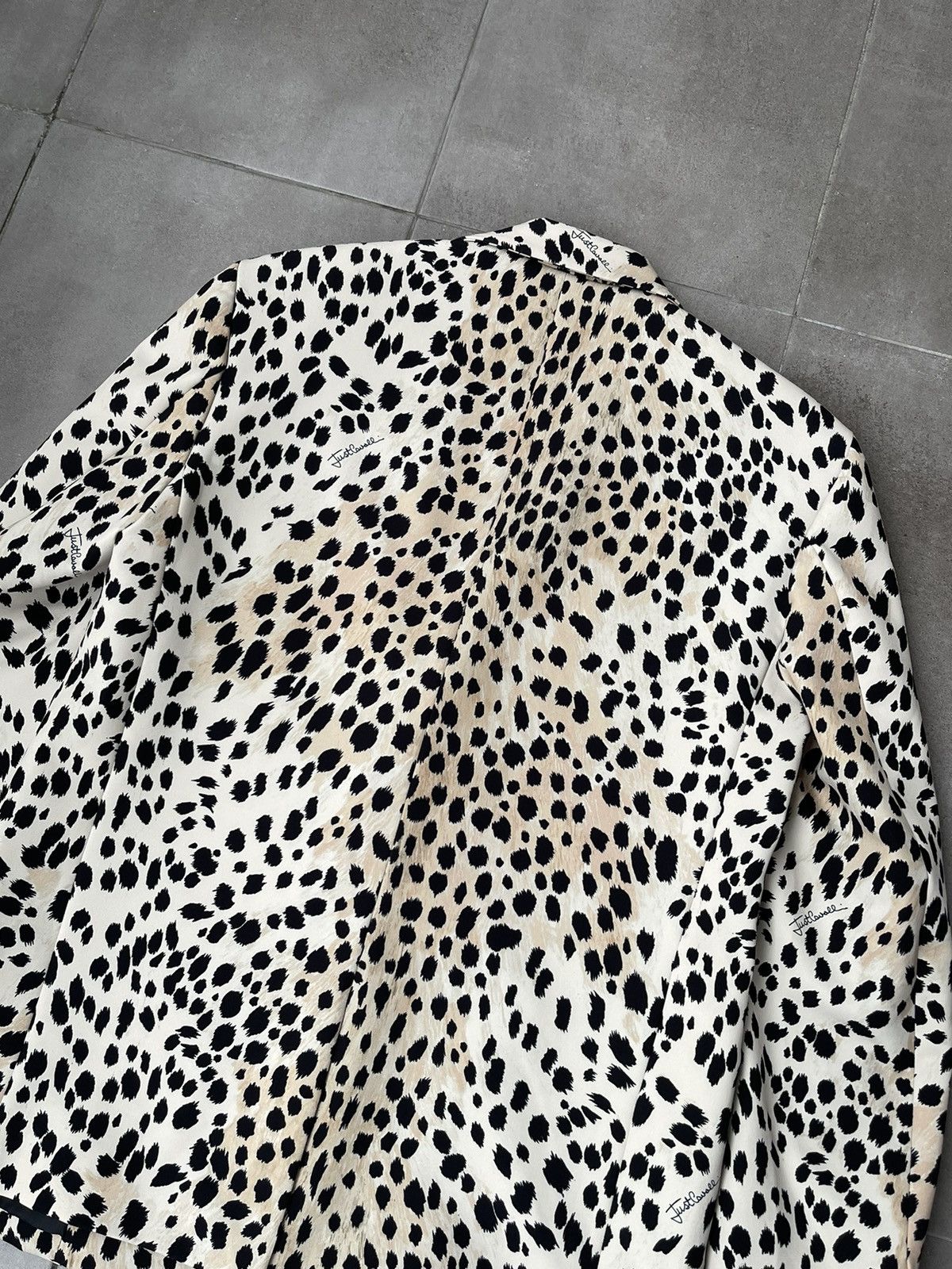 Just Cavalli !DS! FW22 Just Cavalli Leopard Print Natural Blazer Size US L / EU 52-54 / 3 - 18 Thumbnail