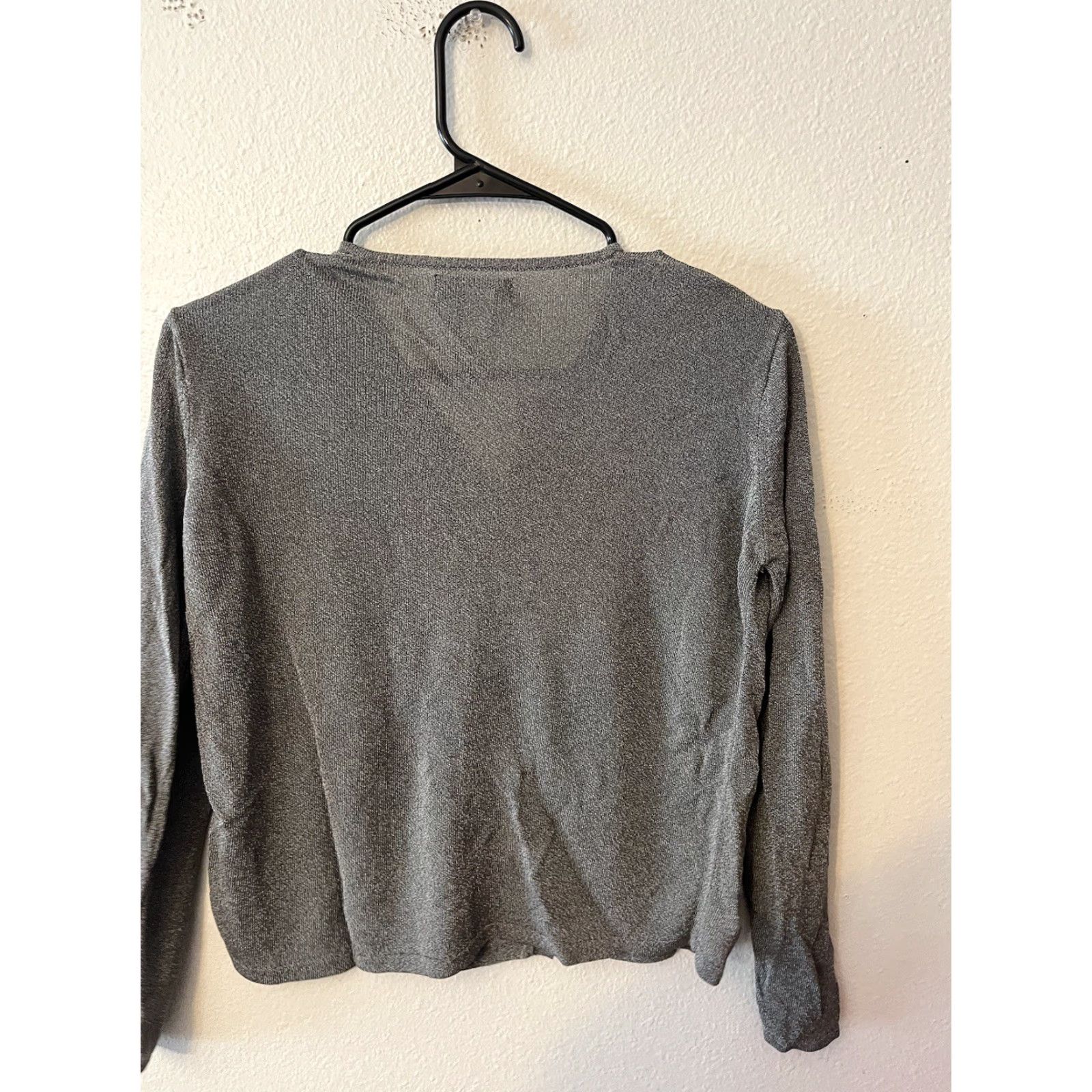 Banana Republic VINTAGE Banana Republic Cardigan Sweater Women Size M Long Sleeve Gray Casual Knit 90s Size M / US 6-8 / IT 42-44 - 2 Thumbnail