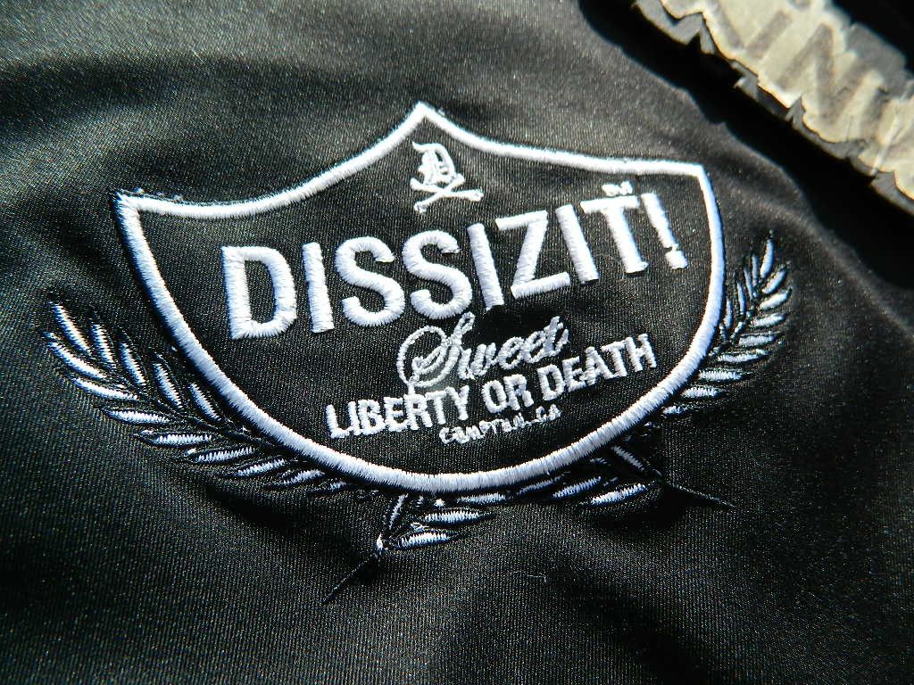 Dissizit Dissizit! "Liberty Or Death" Black Camo Bomber Jacket L Size US L / EU 52-54 / 3 - 5 Thumbnail